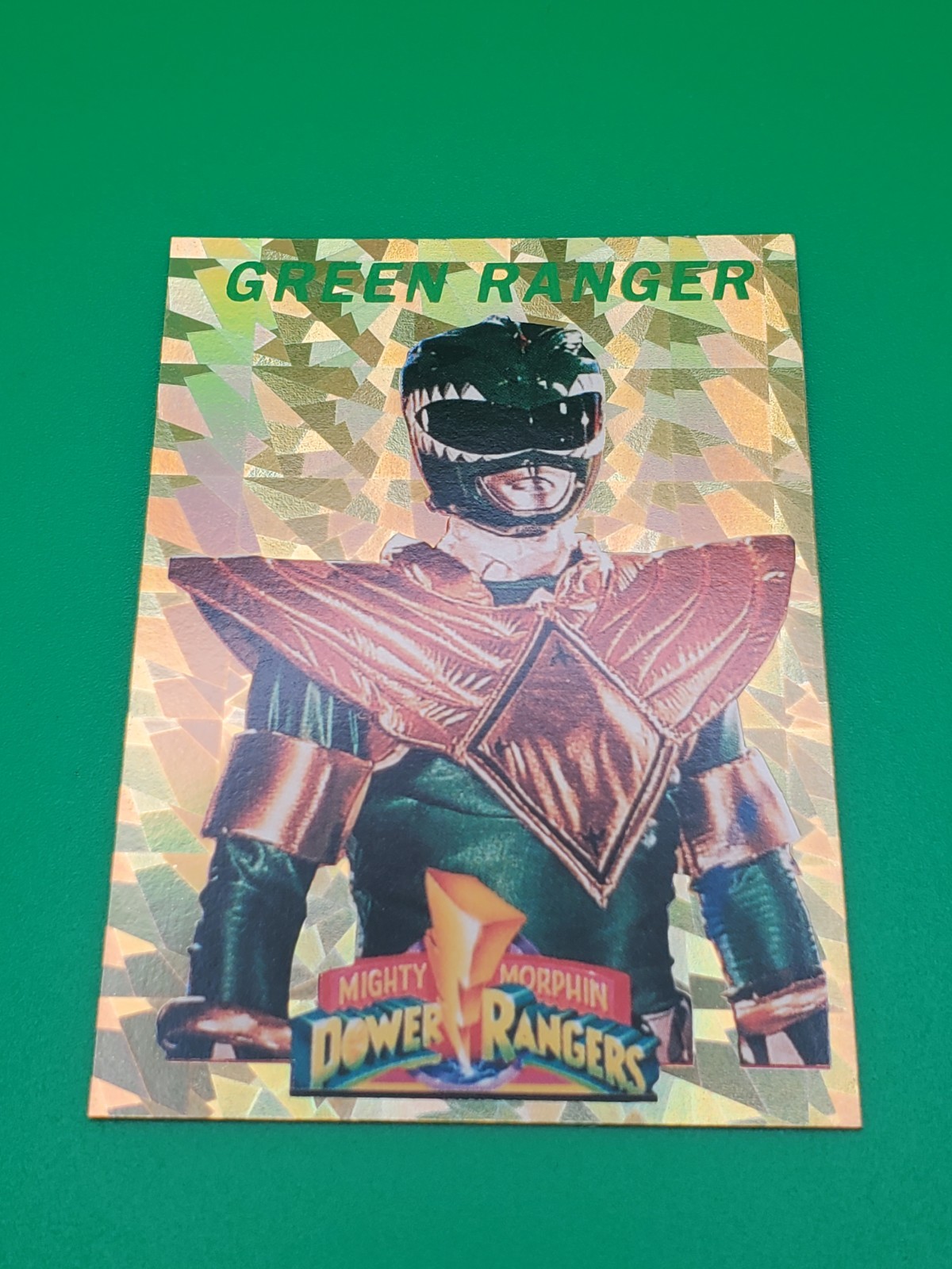 1994 Saban Mighty Morphin Power Rangers Green Ranger Gold Foil Promo Card