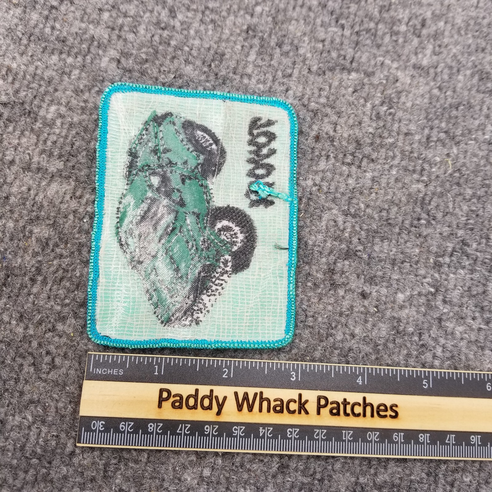 Vintage Toyota Truck Patch Green Car Auto 70s 80s Offroad Pickup Camping Stained