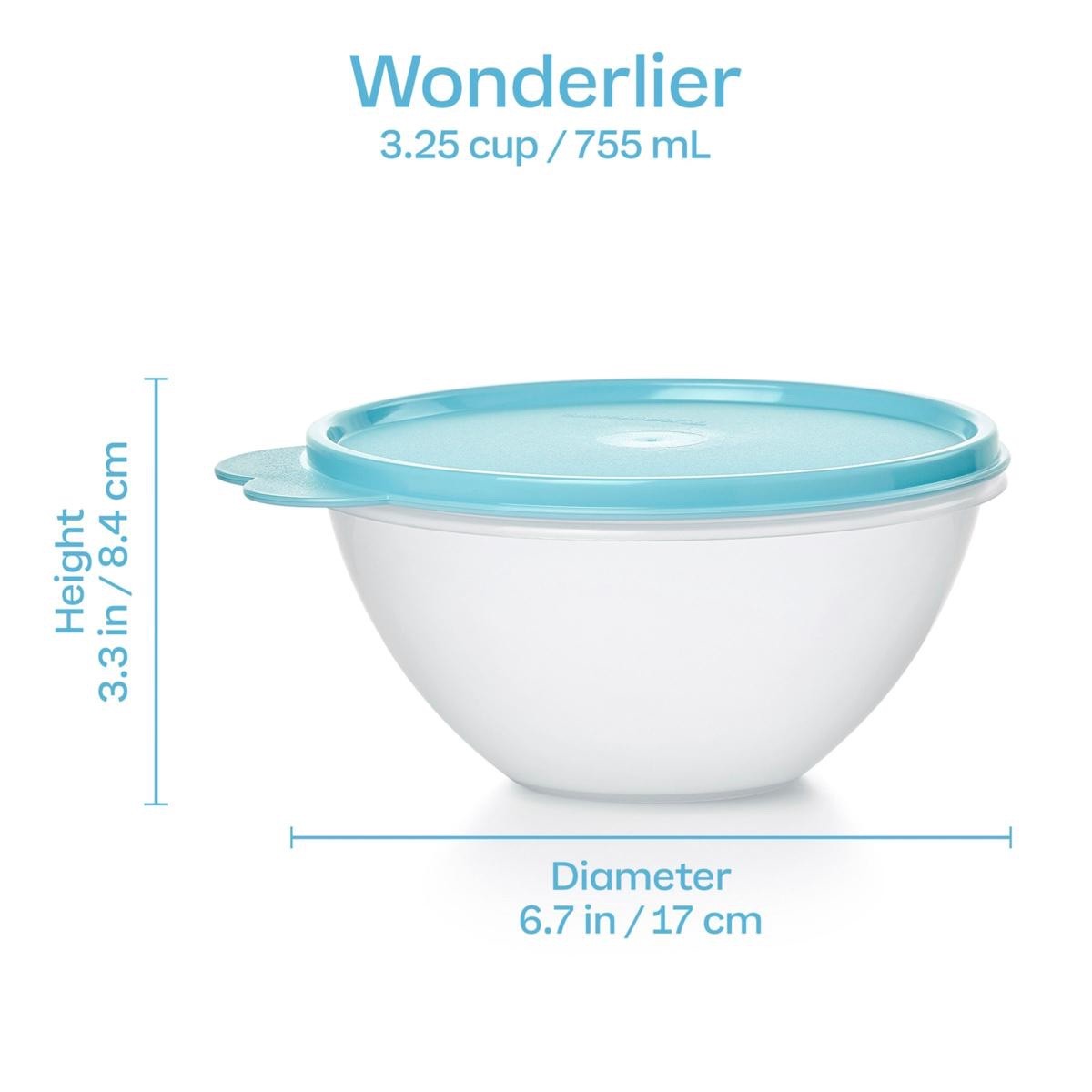 *Tupperware 14PC Wonderlier Vintage Series Bowl Set—Multicolor Bowls/Clear Lids