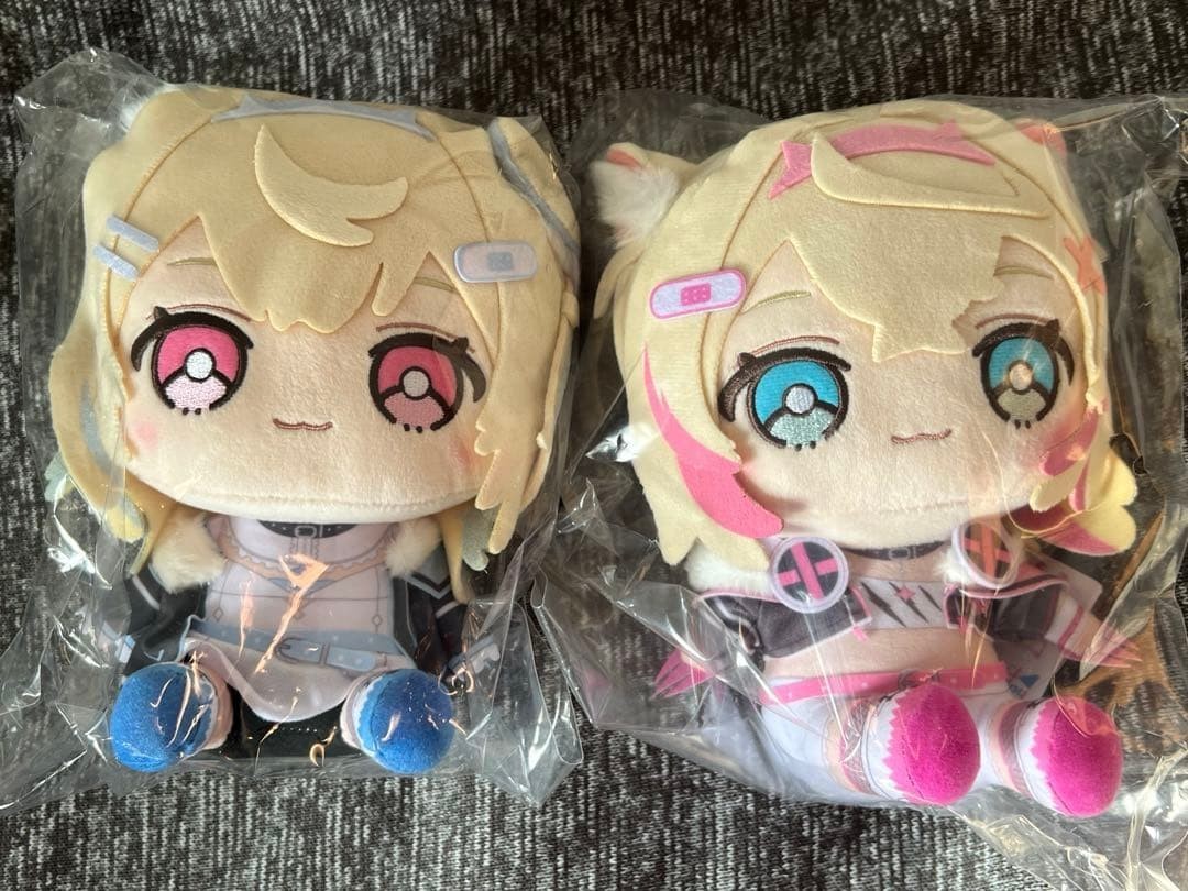Set of 2 Hololive friends with u Fuwawa Mococo Fuwamoco Plush Doll