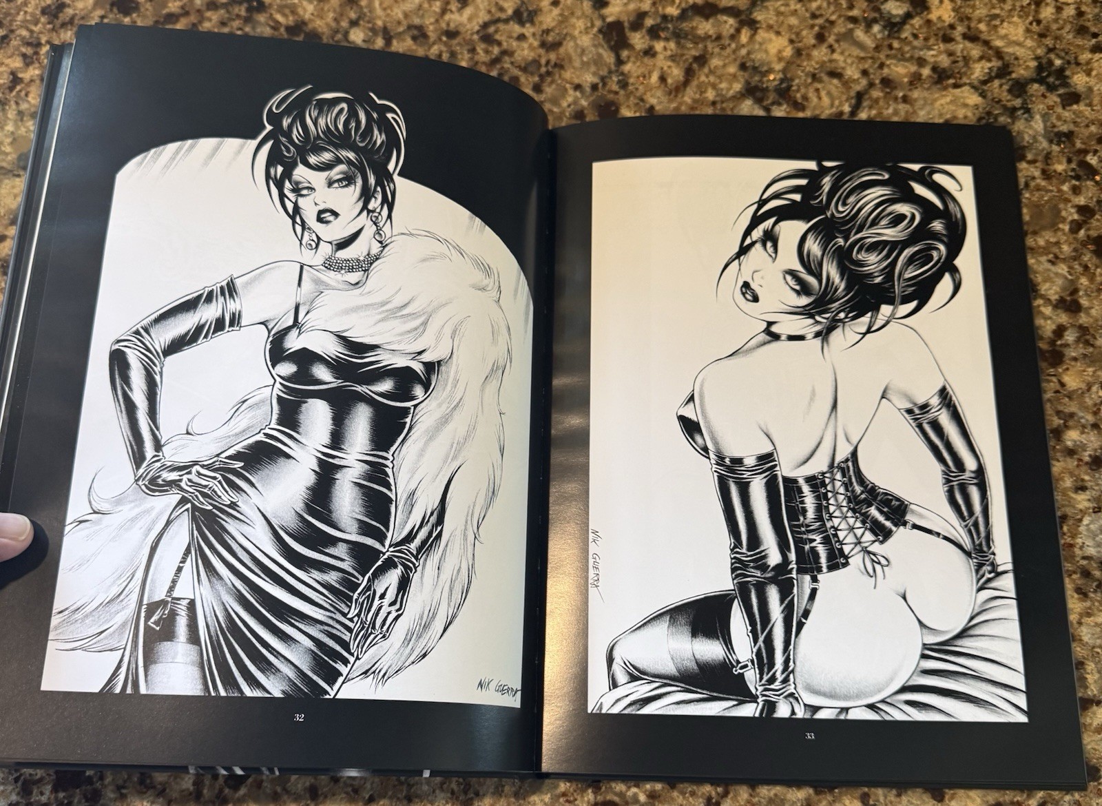 — Nik GUERRA: “The Woman in Black” HC Art Book — • RARE/HTF Import •