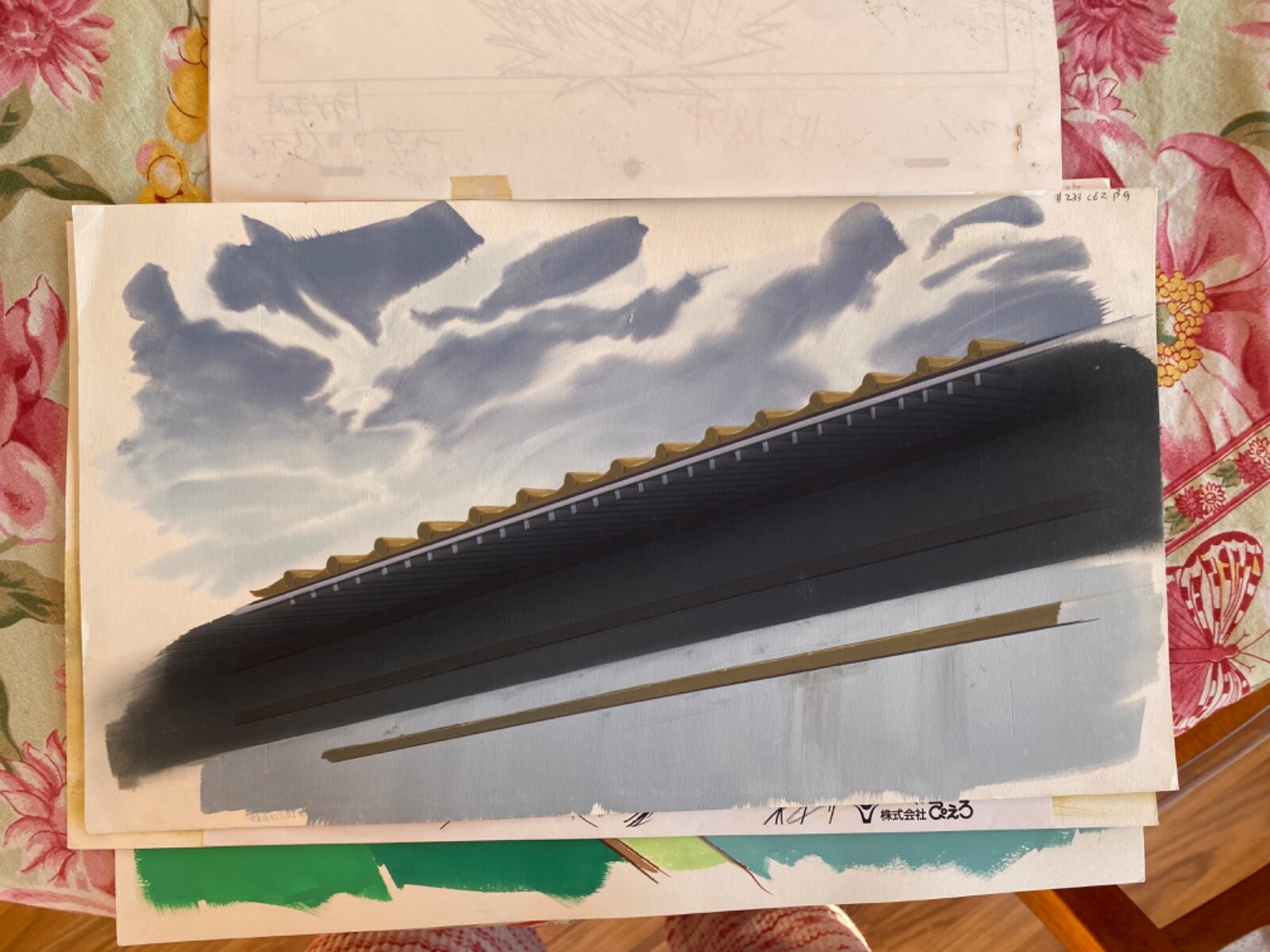 Bleach Original Production Background Sketch Lot Hisagi Ishida Ichigo
