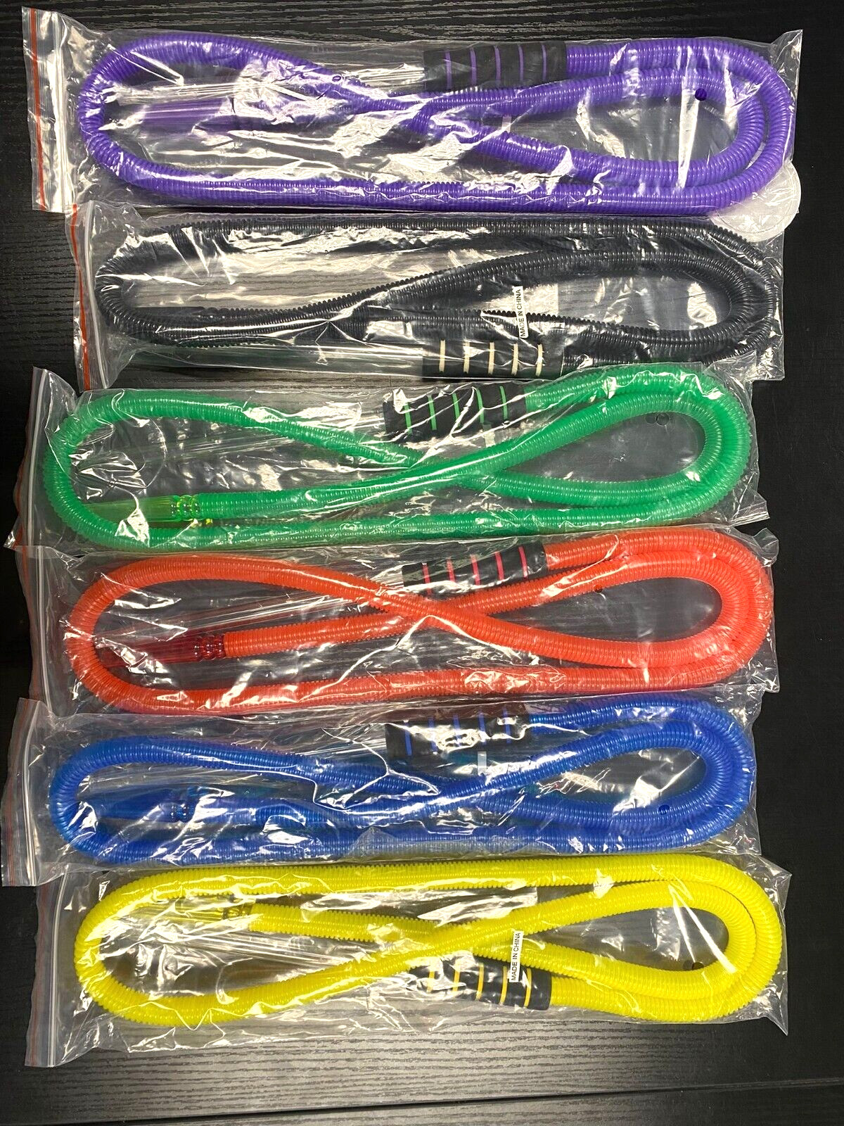 😎[6 PACK] WASHABLE DISPOSABLE 74” HOOKAH SHISHA HOSE ELASTIC WITH GLASS TIP