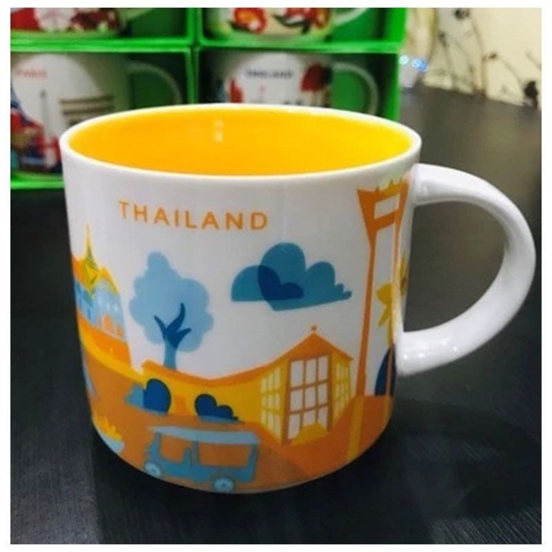 Starbucks „You Are Here“ Thailand Mug Set (14oz) – Collector’s Ltd Thai Souvenir