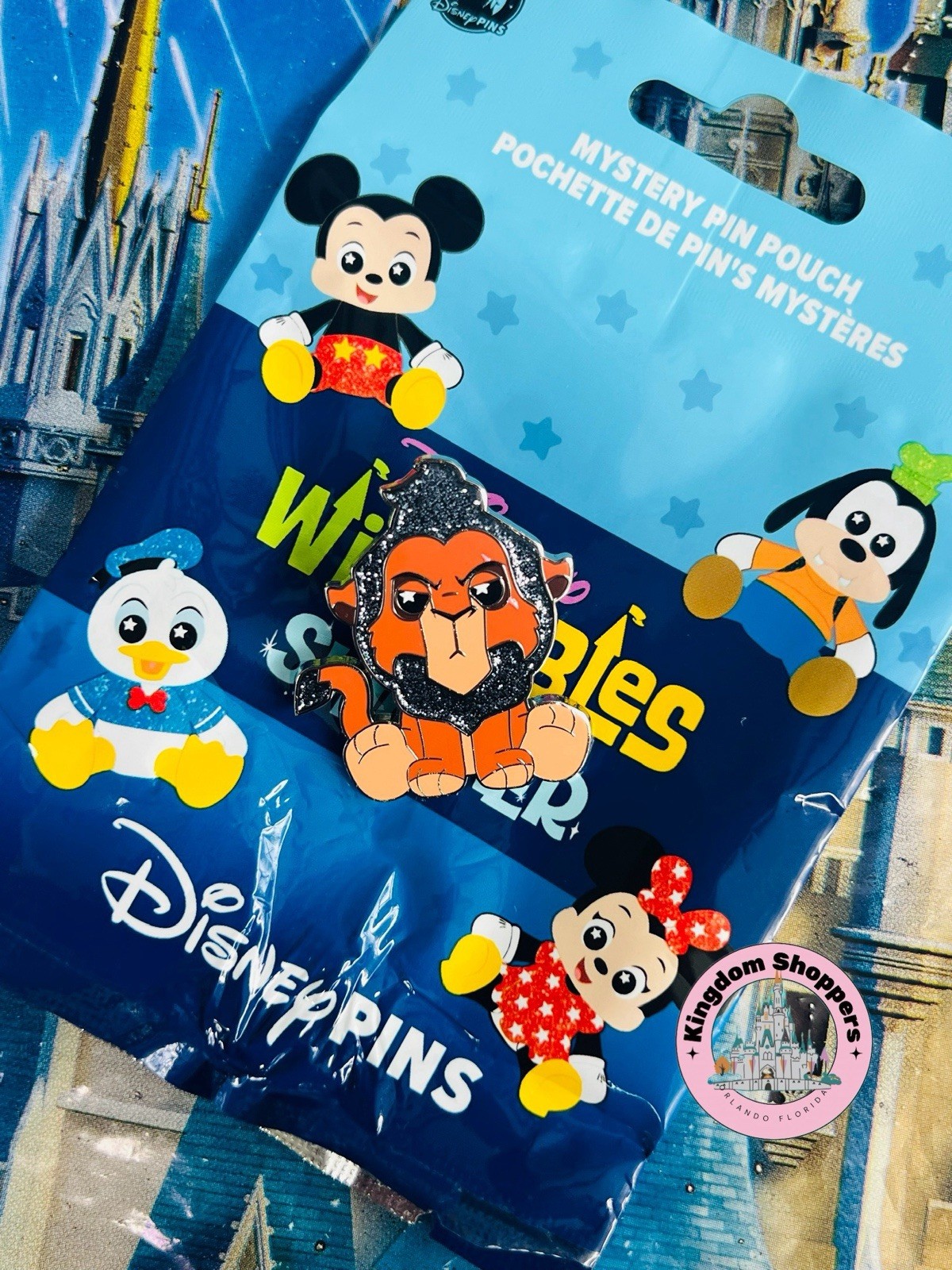 2026 Disney Parks Wishables Shimmer Mystery Pouch Pin Lion King Scar ONLY