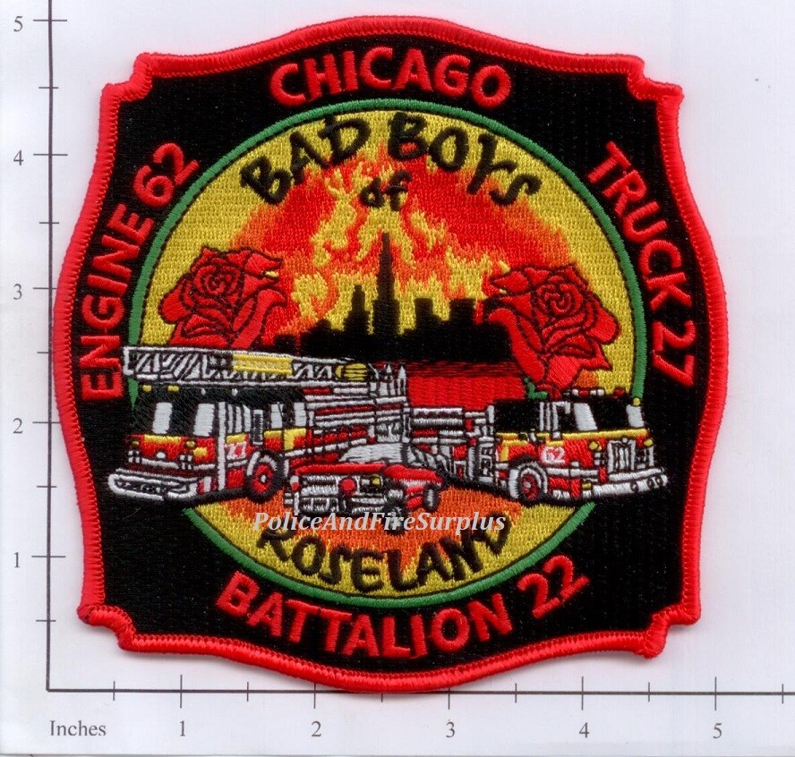 Illinois – Chicago Engine 62 Truck 27 Battalion 22 IL Fire Dept Patch