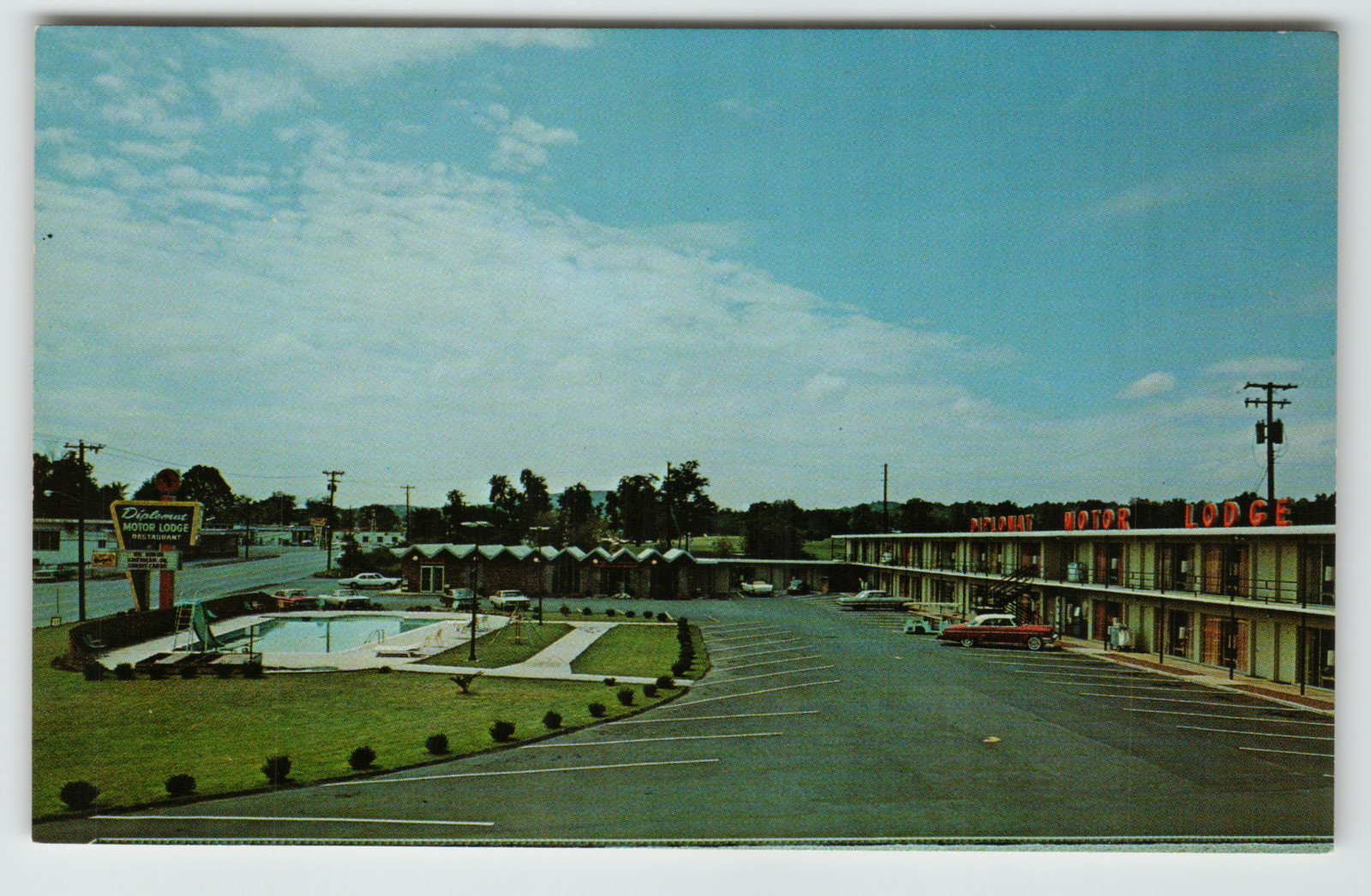 Postcard the Diplomat Motor Lodge & Restaurant in Cleveland, TN.
