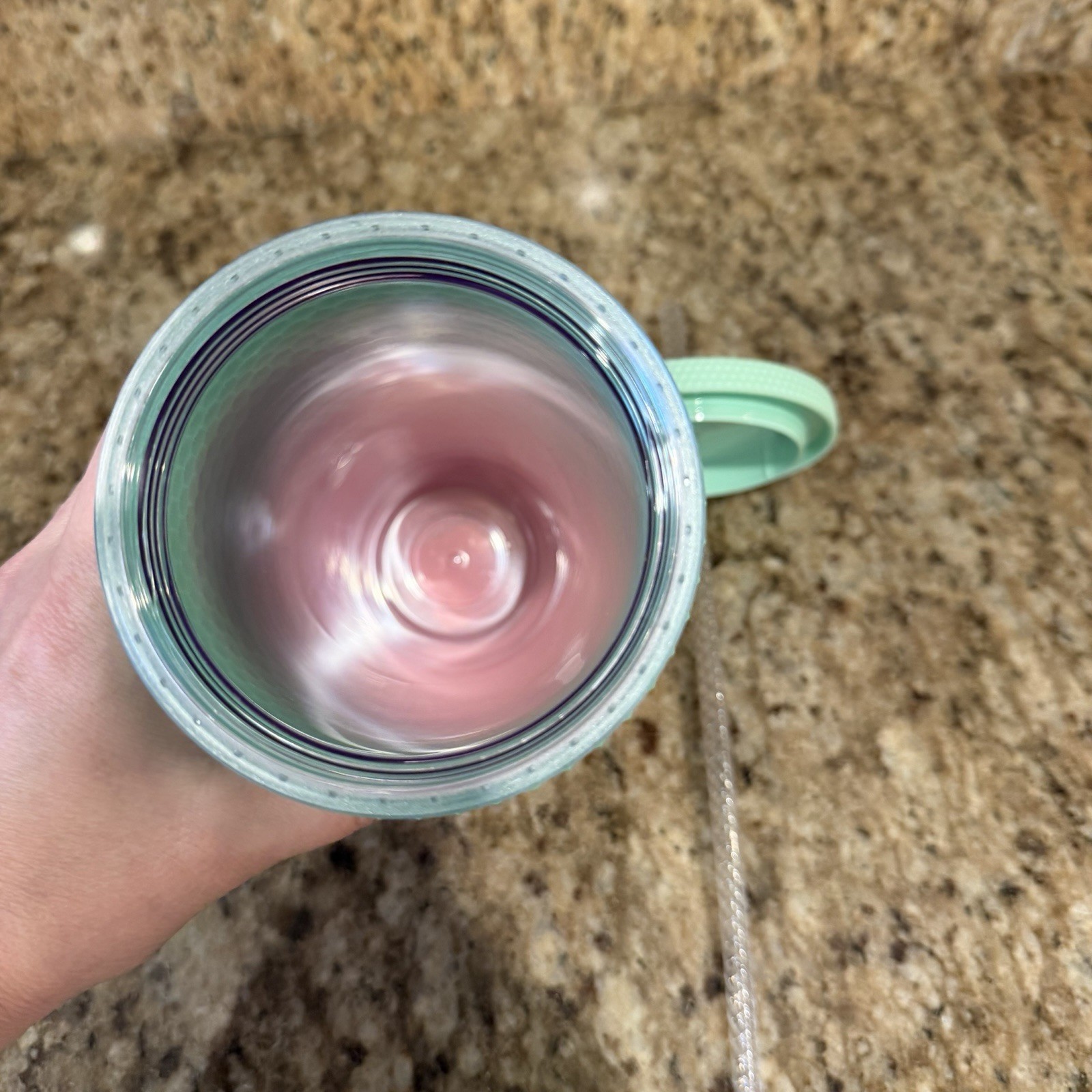 New Starbucks Limited Edition Watermelon Ombré Studded Cup Tumbler Pink Green