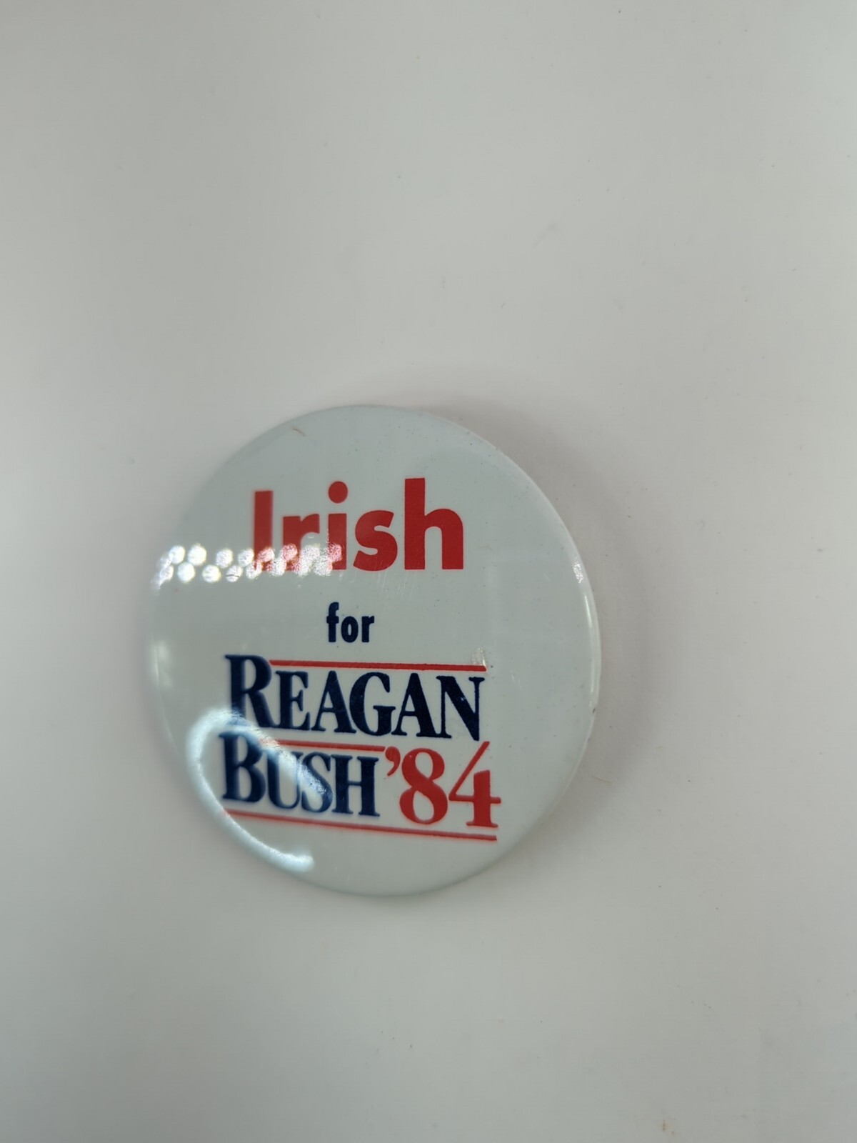 Rare Original: IRSH for REAGAN BUSH ‘84 Vintage Political Pin back Button