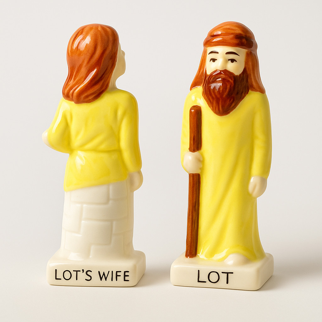 Lot’s Wife Salt and Pepper Shakers