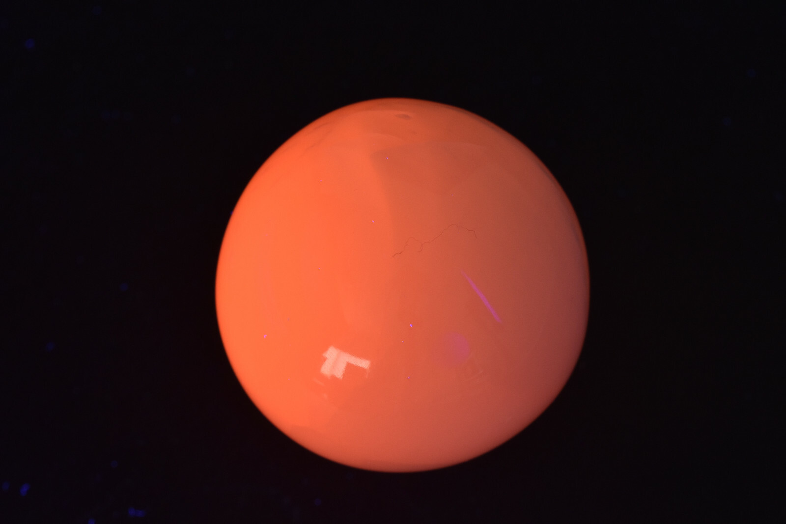 Pink Mangano Calcite Sphere Fluorescent UV Reactive from Pakistan 4.9 cm # S1
