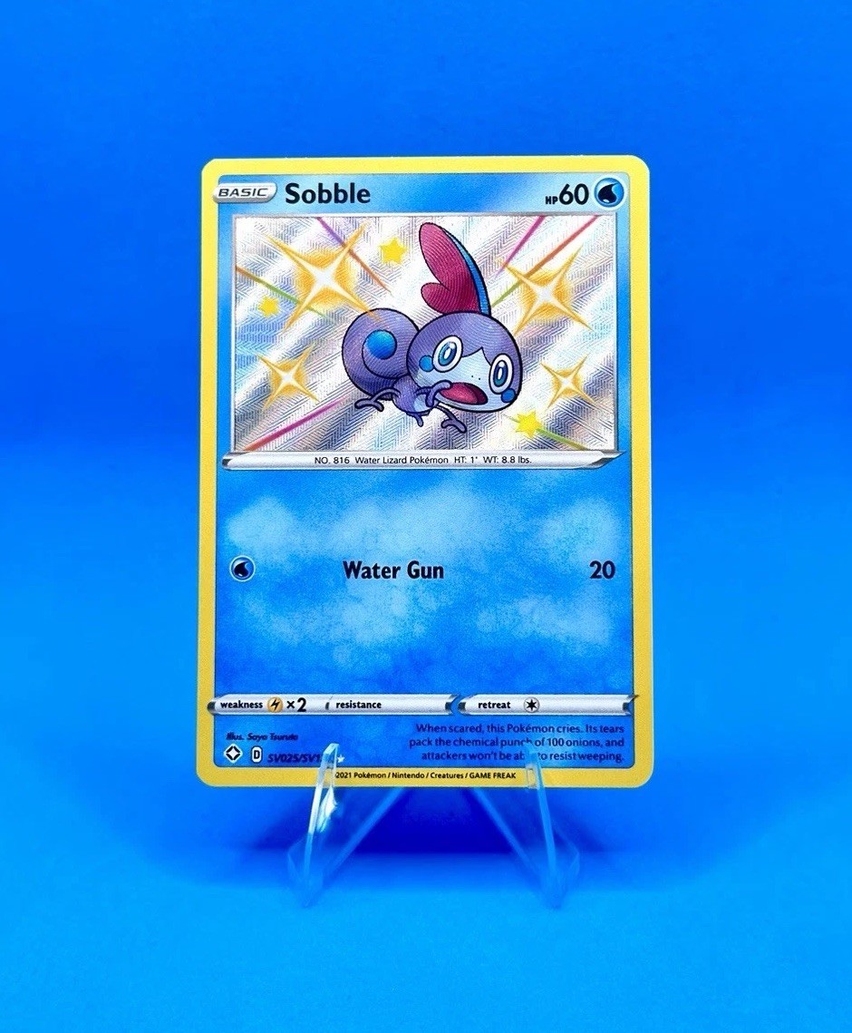 Sobble SV025/SV122 Shiny Rare Shining Fates Shiny Vault Pokemon Holo NM