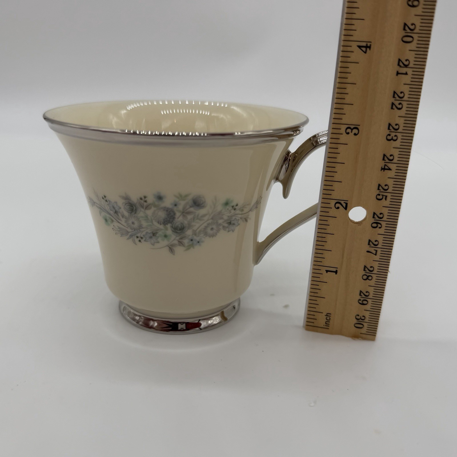 Lot of 4 Vintage Lenox Repertoire Platnium Cup and Saucer Sets 1972-86