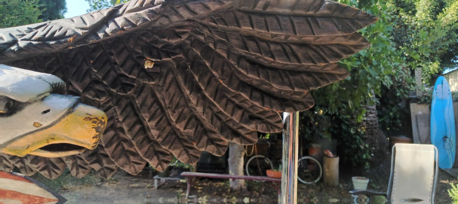 1970’s Catskills Original Carved & Painted Wooden Large 60″ Bellamy Type Eagle