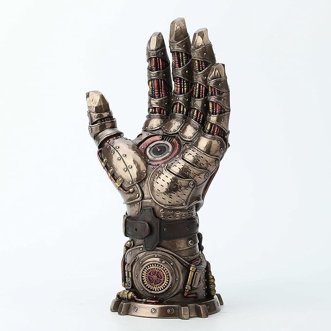 Cold Cast Bronze Steampunk Gauntlet Of Goodwill Home Decor Figurine Collection