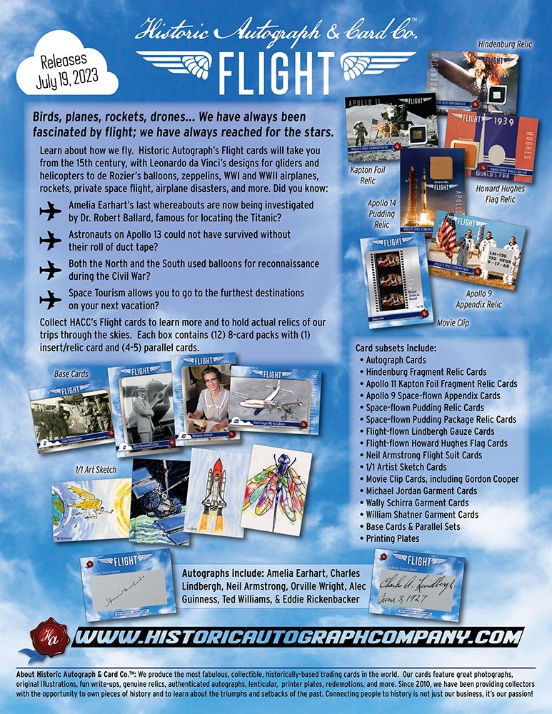 2023 Historic Autographs Flight Box