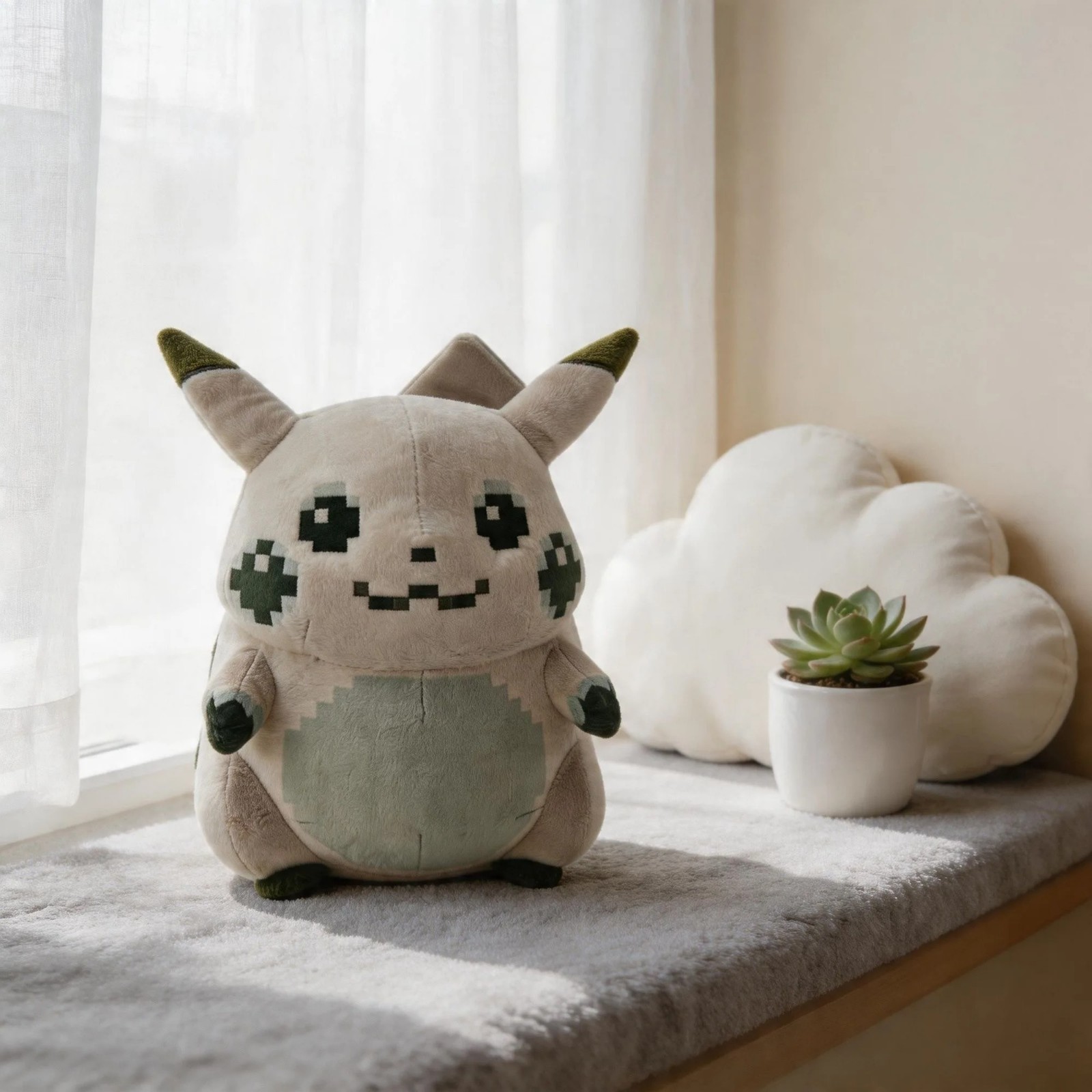 Pikachu Of The Beginning Plush 30th Anniversary Pokemon Red Green New 2026