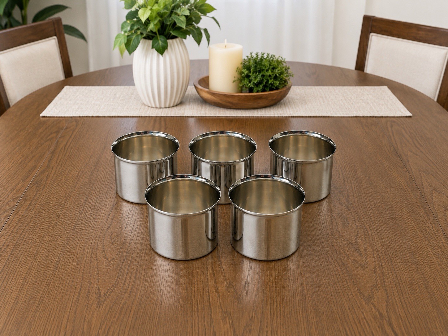 5 Vintage International Silver Co. Silver Plated 3″ Punch Drinking Cups – USA