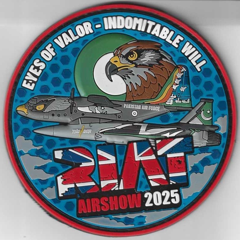 Pakistan Air Force Official Patch 2025 RIAT Air Show C-130H Hercules JF-17C
