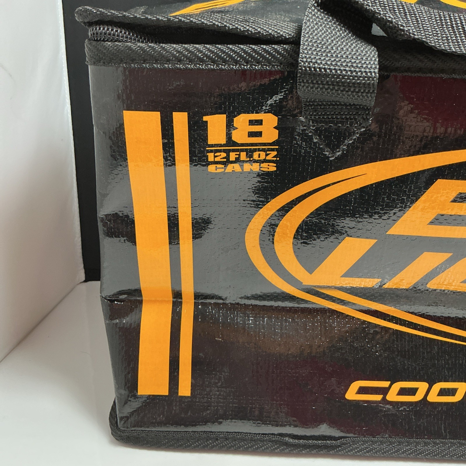 2009 Bud Light Cooler Pack, Holds 18 Cans – Black w/ Yellow Text Variant HTF