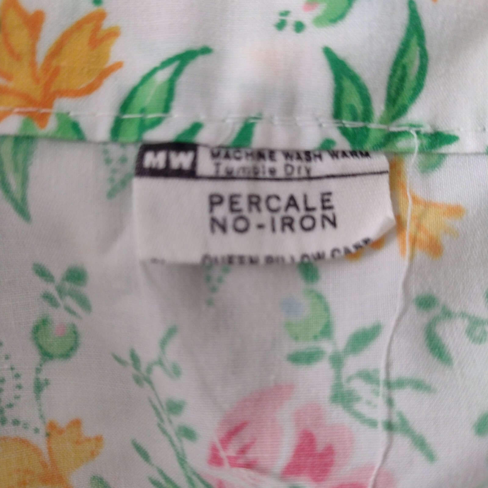 Vintage JCPenney Cottage Floral Print Twin Sheet Set Easy Care Cotton Blend