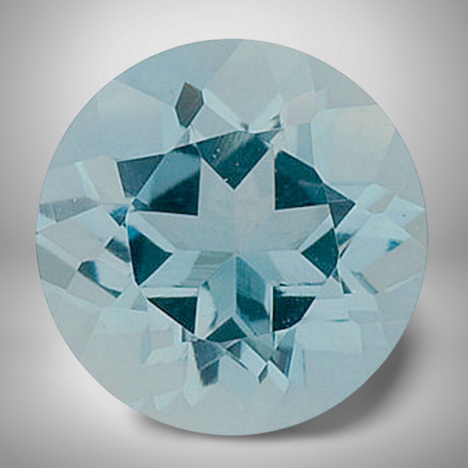 Aquamarine Round Cut Gemstone 5 Cts – 12 mm Lustrous Precious Jewelry Gem