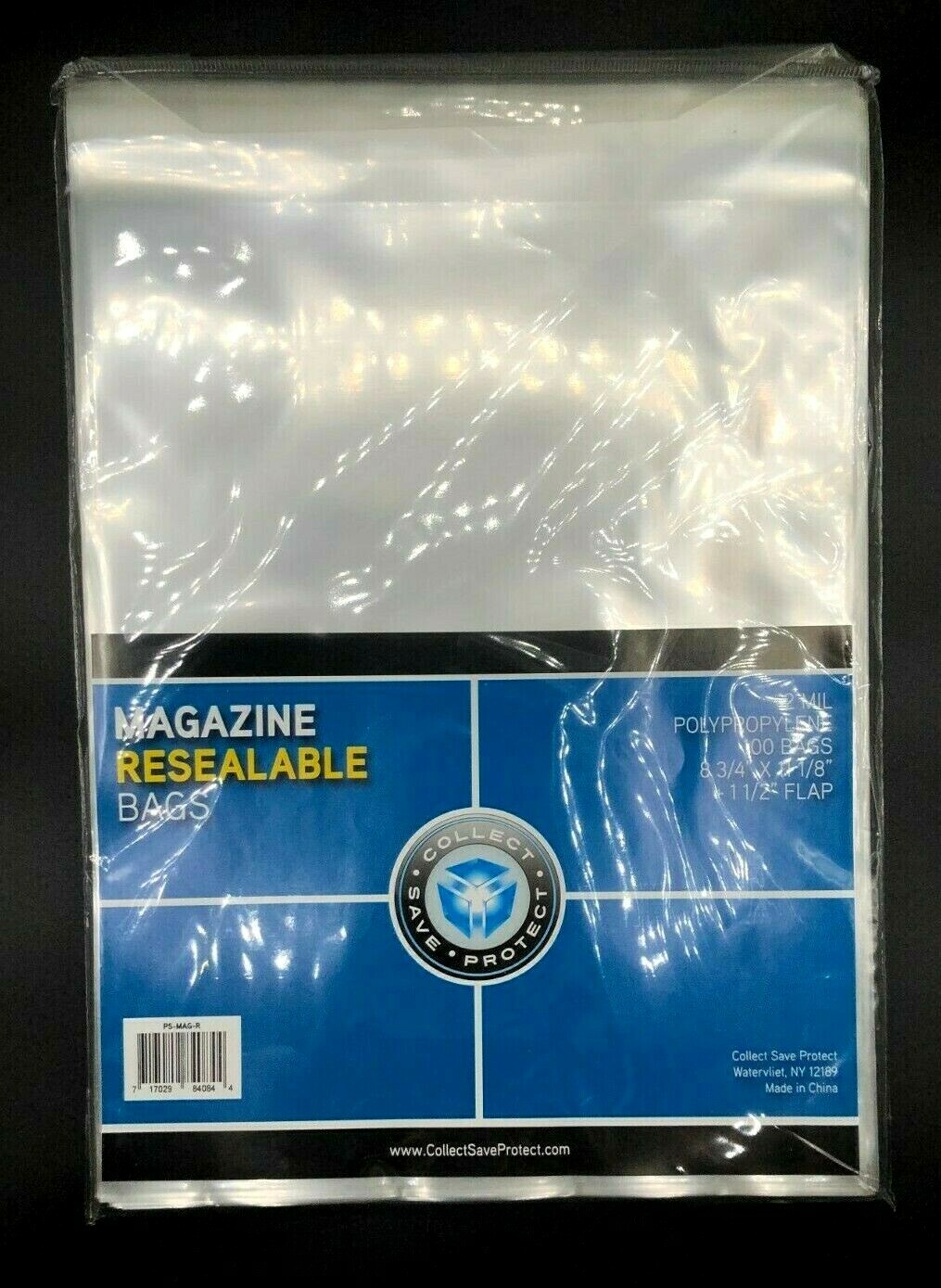 200 Sleeves Magazine Plastic Resealable Storage Bags 8 3/4″ x 11 1/8″ 2 mil