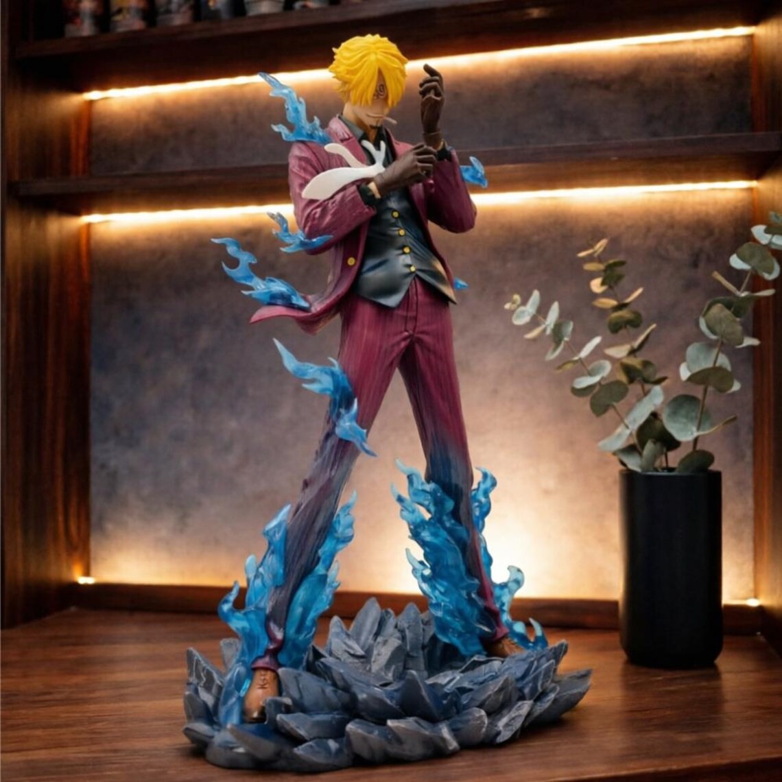 ONE PIECE Action Figure Sanji 25cm/9.84in PVC Statue Collection Model Toy Gift