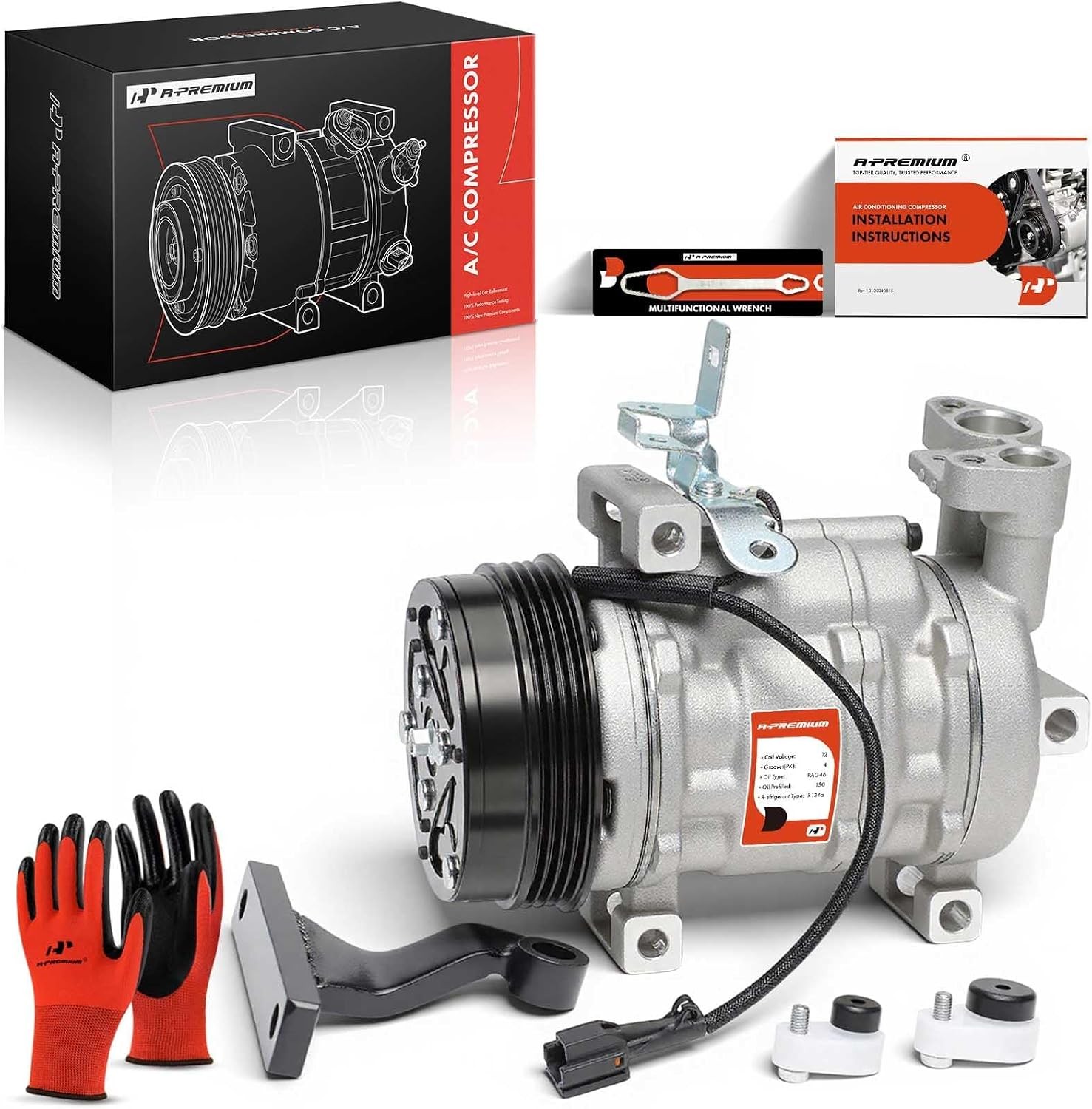A-Premium AC Compressor For Subaru Forester Impreza 2.5L 2007-2014