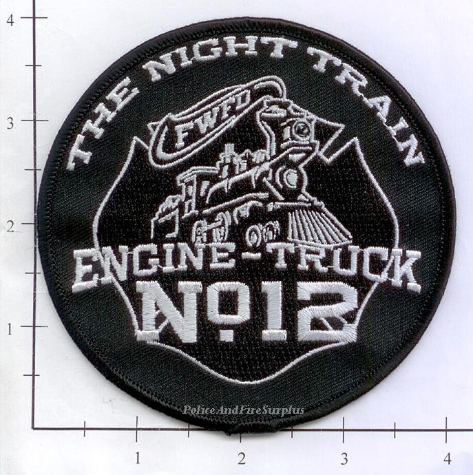 Indiana – Fort Wayne Station 12 IN Fire Dept Patch – The Night Train
