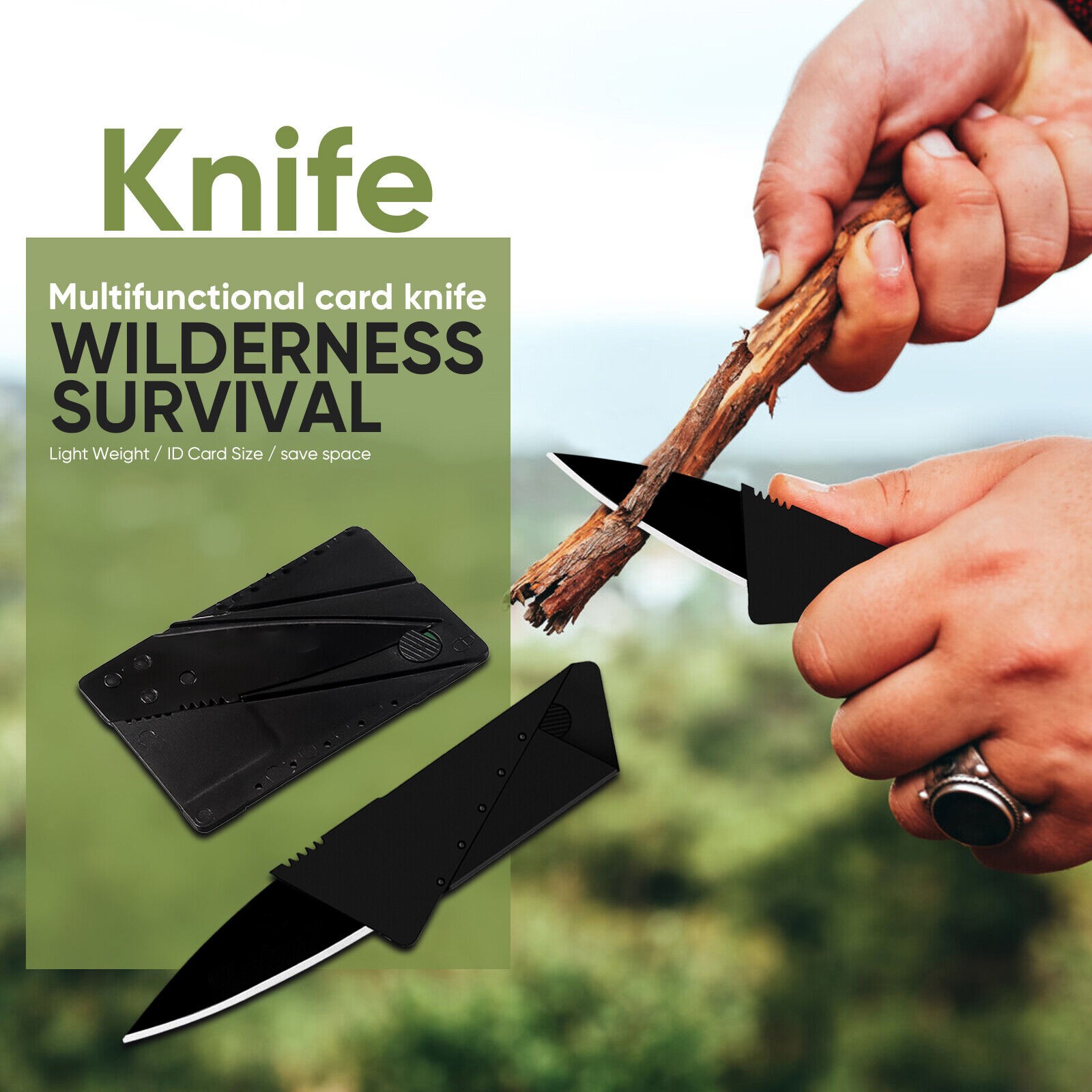 5x Folding Pocket Credit Card Knives Survival Tool Micro Wallet Thin Sharp Knife