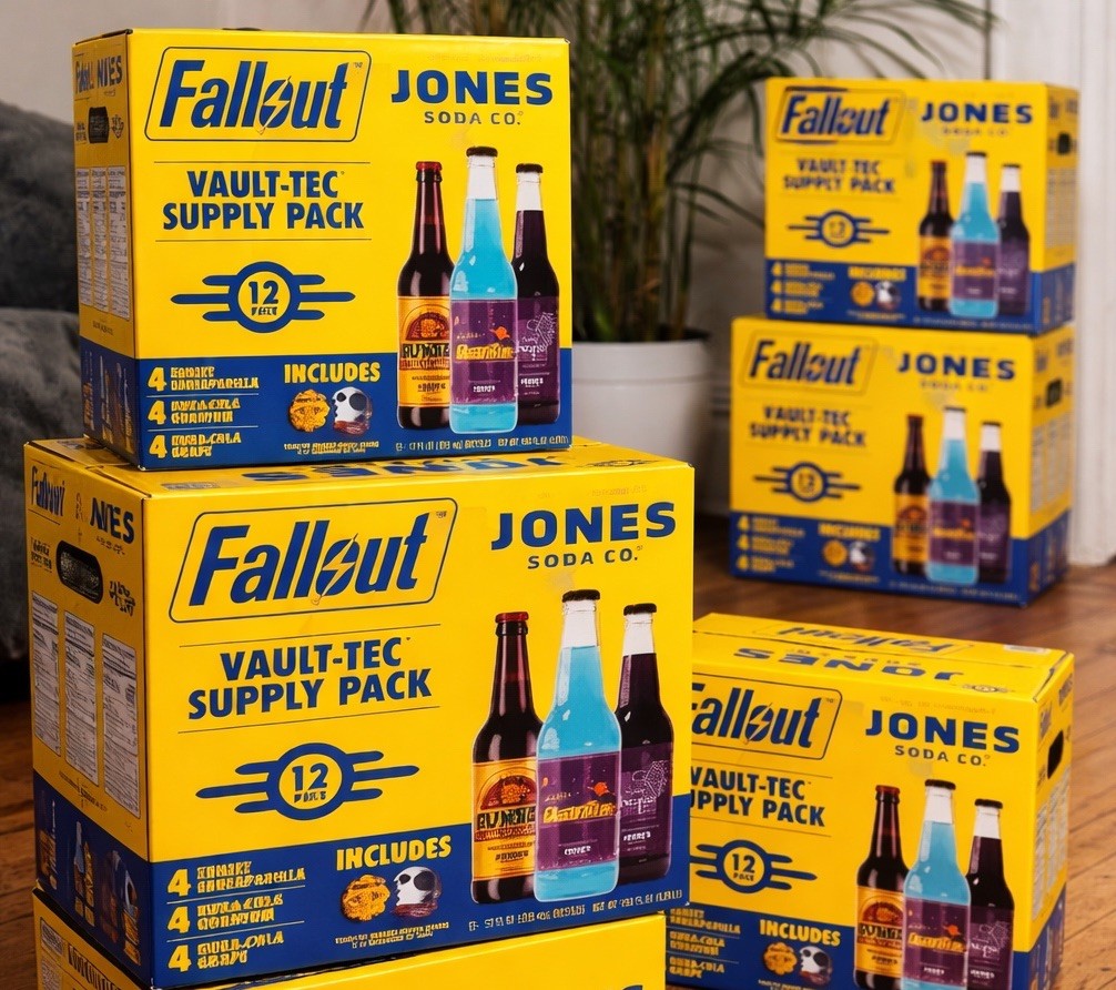 Fallout Vault-Tec x Jones Soda Supply Pack 12-Pack Nuka Cola Quantum Sunset NEW