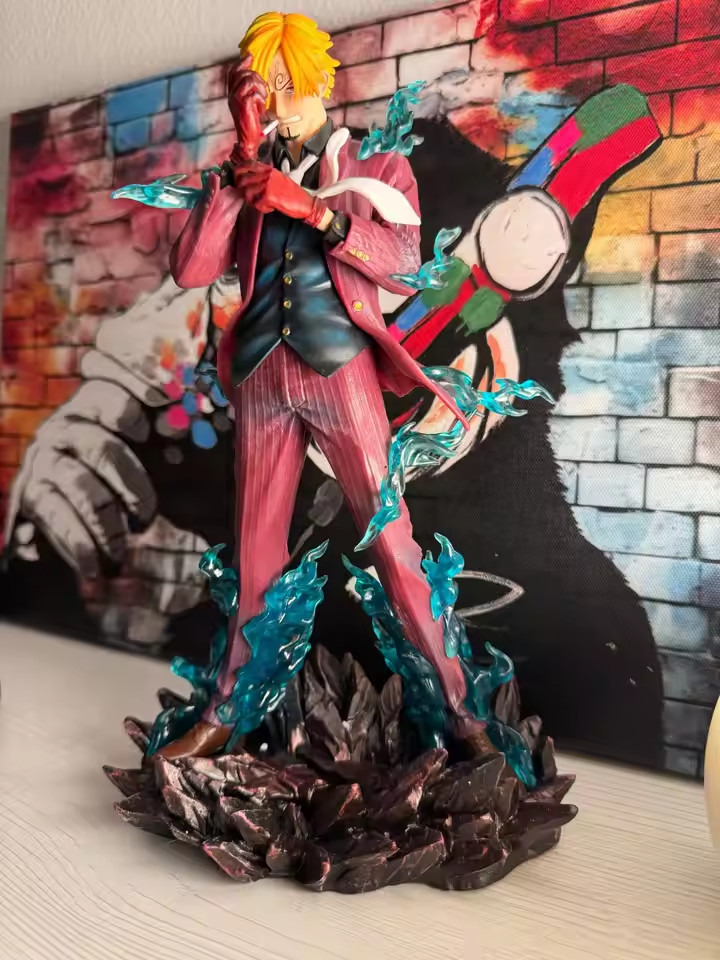 ONE PIECE Action Figure Sanji 25cm/9.84in PVC Statue Collection Model Toy Gift