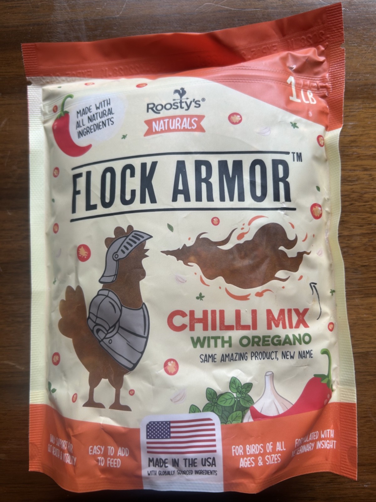Roosty’S Naturals Flock Armor – Chicken De-Wormer Powder – Chili Mix 1LB