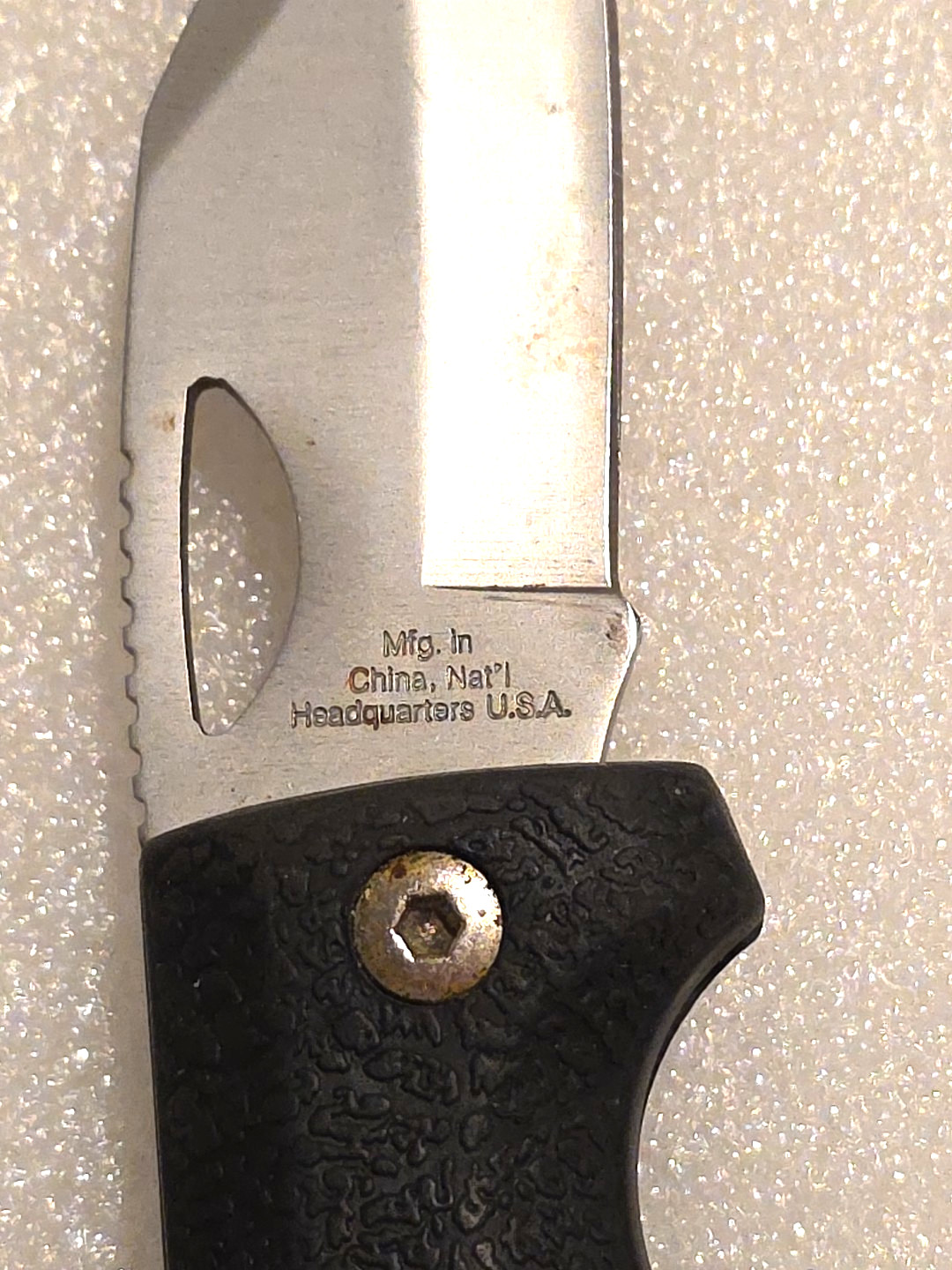 RARE Version Meyerco Blackie Collins Gut Hook Drop Point Knife 8.5″ Skinning A1
