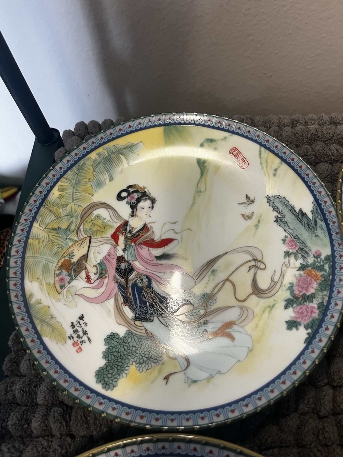 Collectable 1985-1987 Imperial Jingdezhen Porcelain Plates Set Of 6