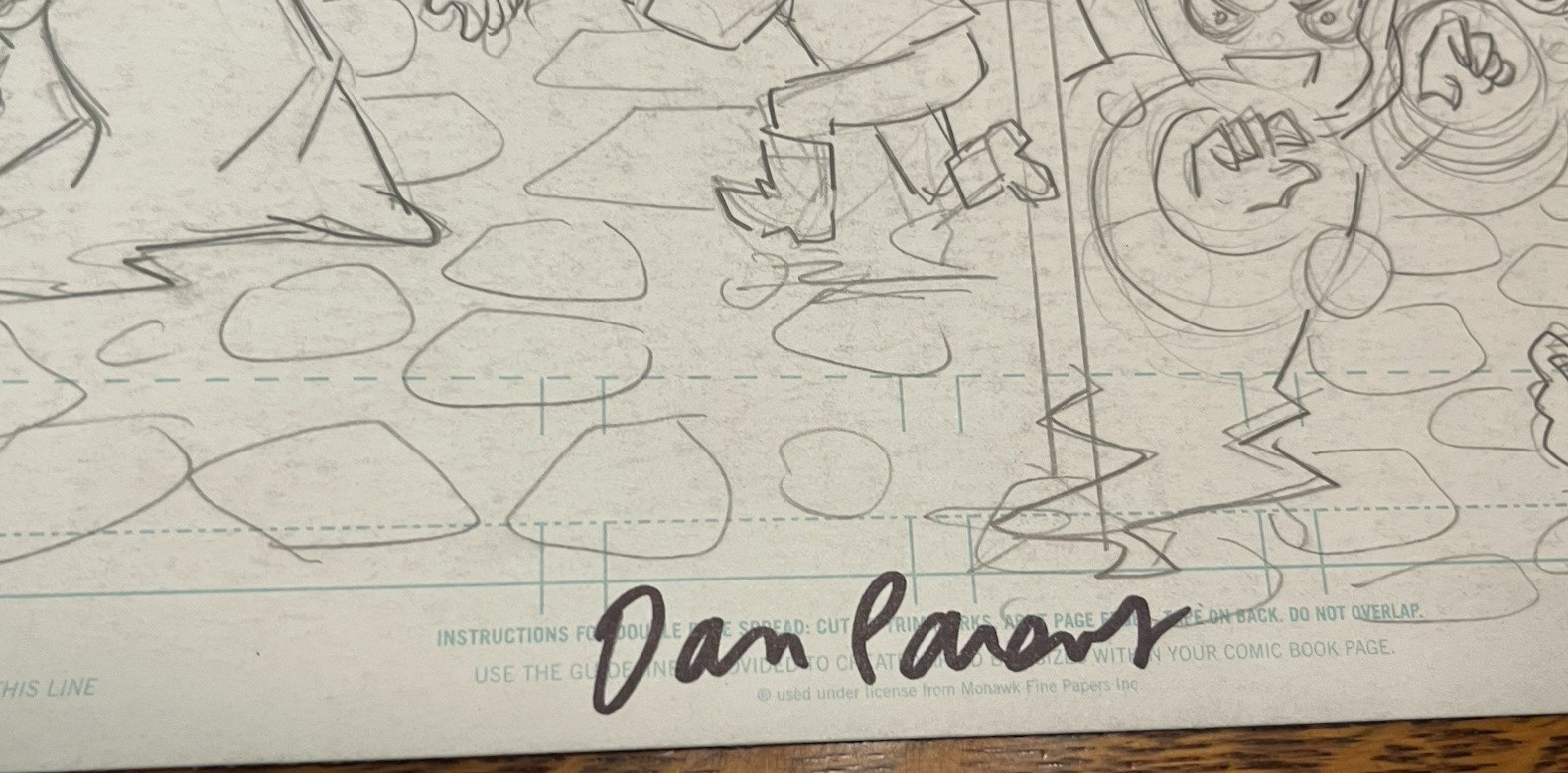 ORIGINAL PENCIL ART~DAN PARENT~11X17″HAND DRAWN & AUTOGRAPHED~SABRINA~STORYBOARD