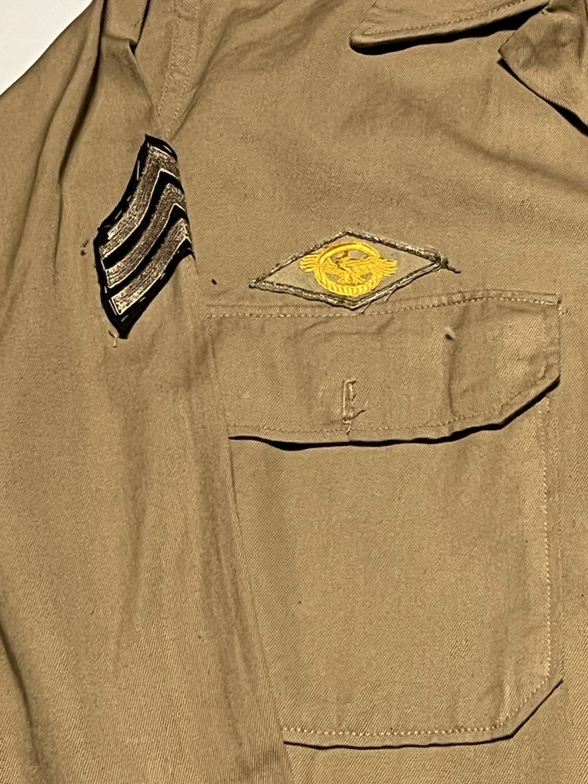 Vintage World War Two Militaria Clothing Lot Sergeant 1942