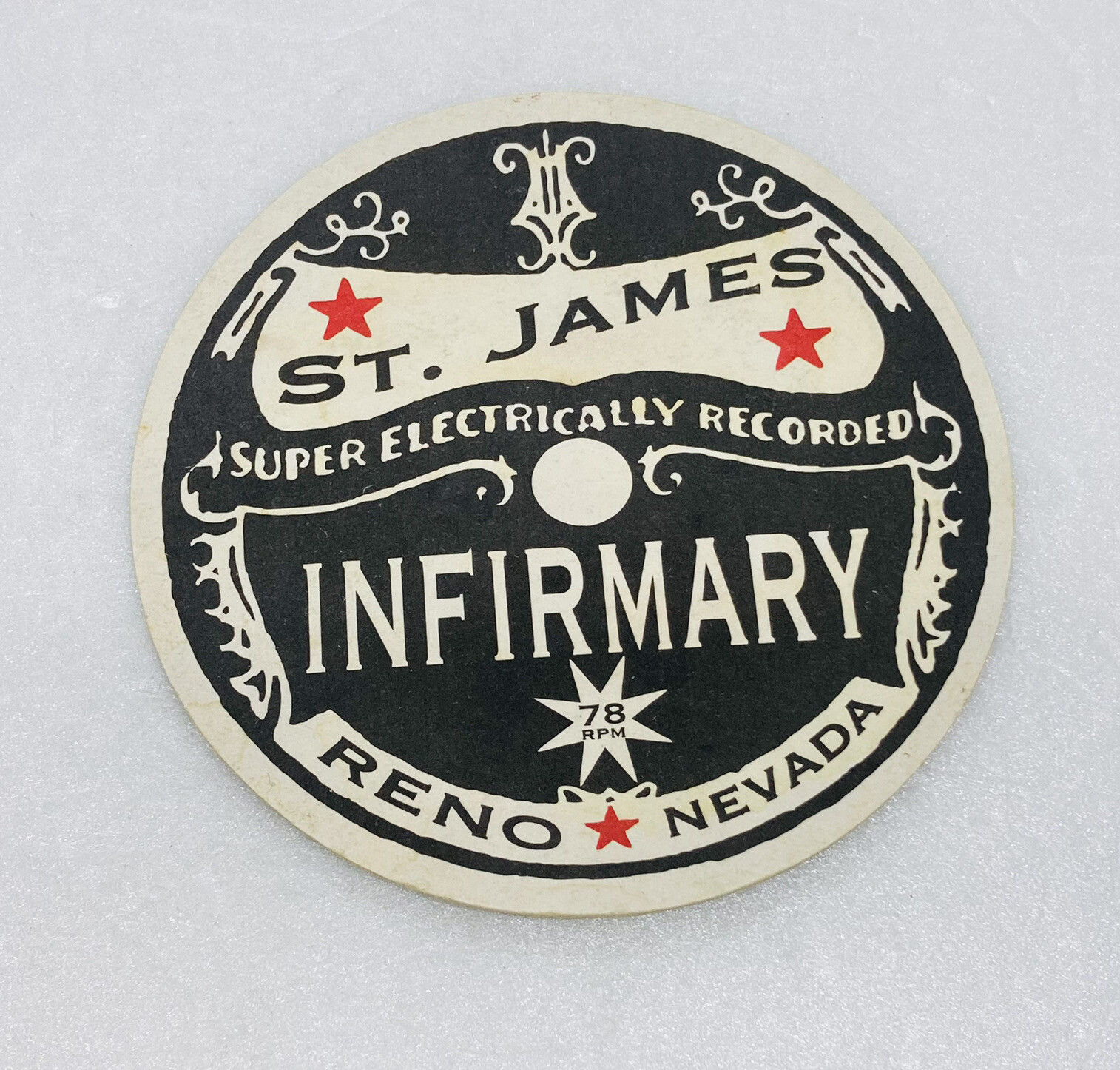 Vintage Brasserie Saint James Paper Coaster Infirmary Reno Vinyl Art Decor 31