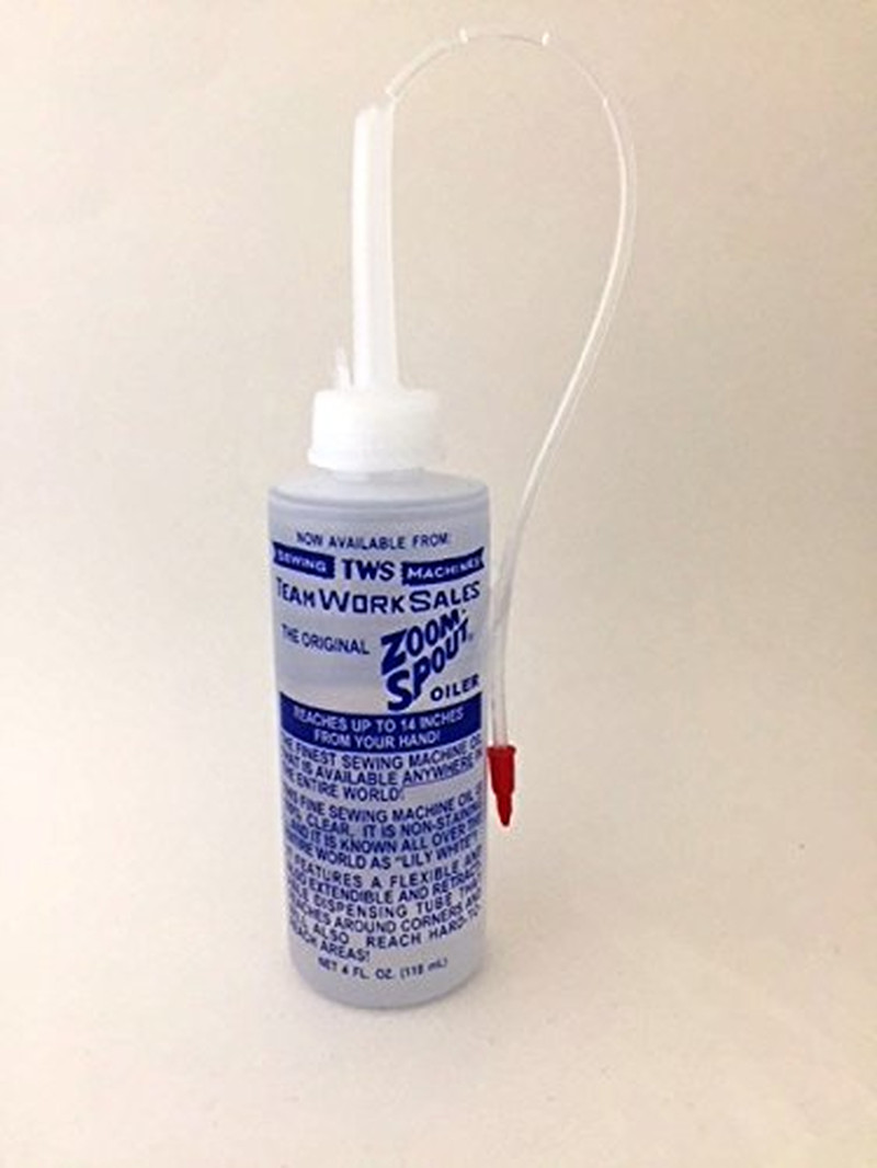 1 ~ Zoom SPOUT Oiler – 4 OZ Clear White Sewing Machine Oil Made in the U.S.A.