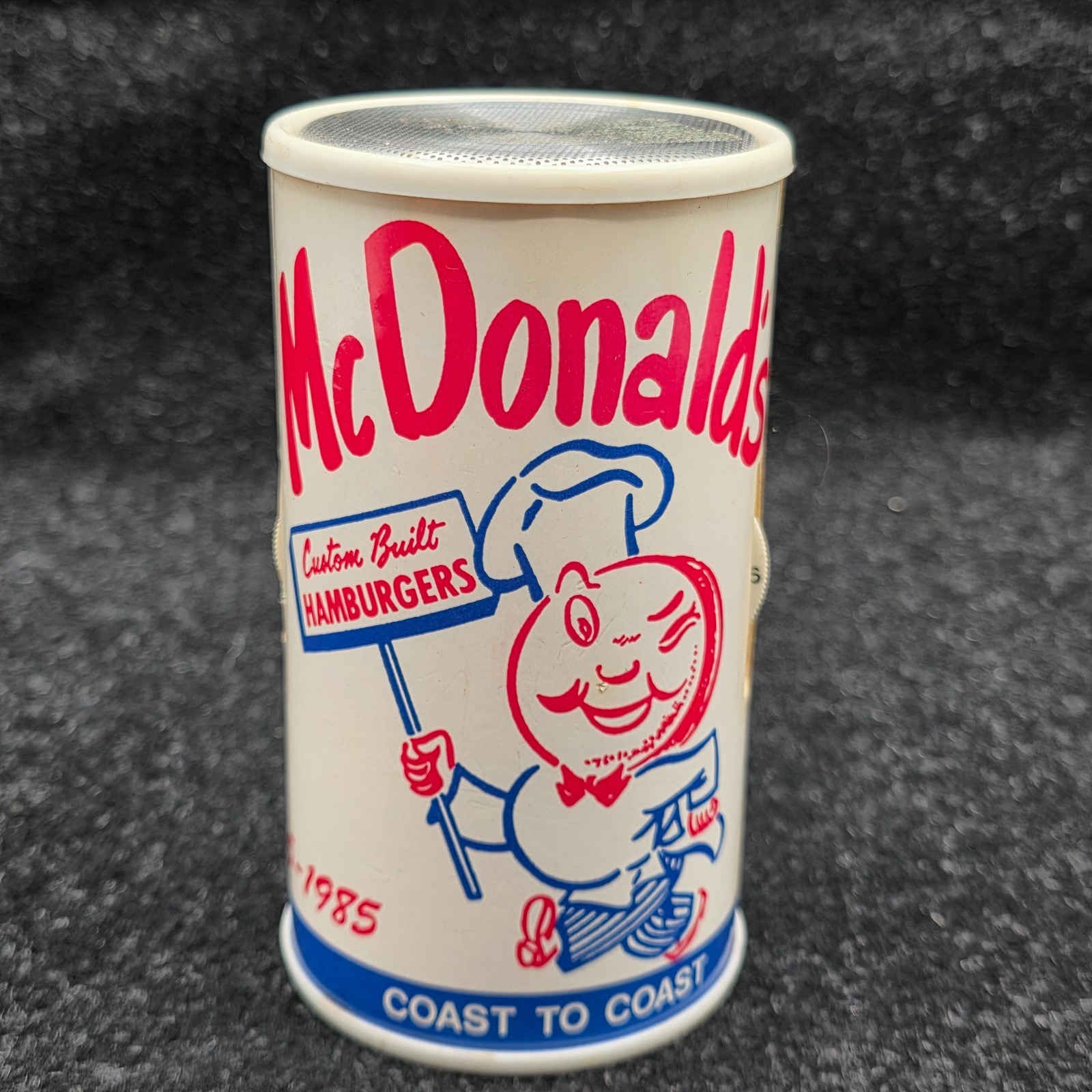 Vintage McDonald’s “Speedee” Coast To Coast Cylinder AM Radio- 30th Anniv.