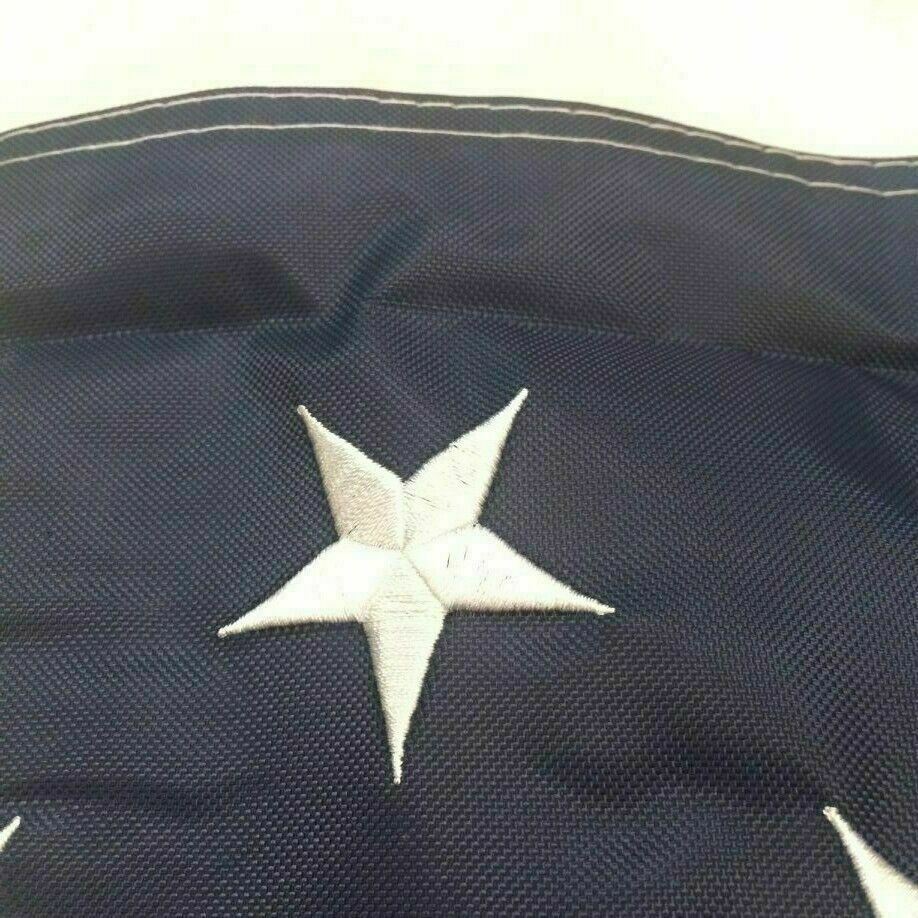 3x5ft US American Flag Heavy Duty Embroidered Stars Sewn Stripes 100% Polyester