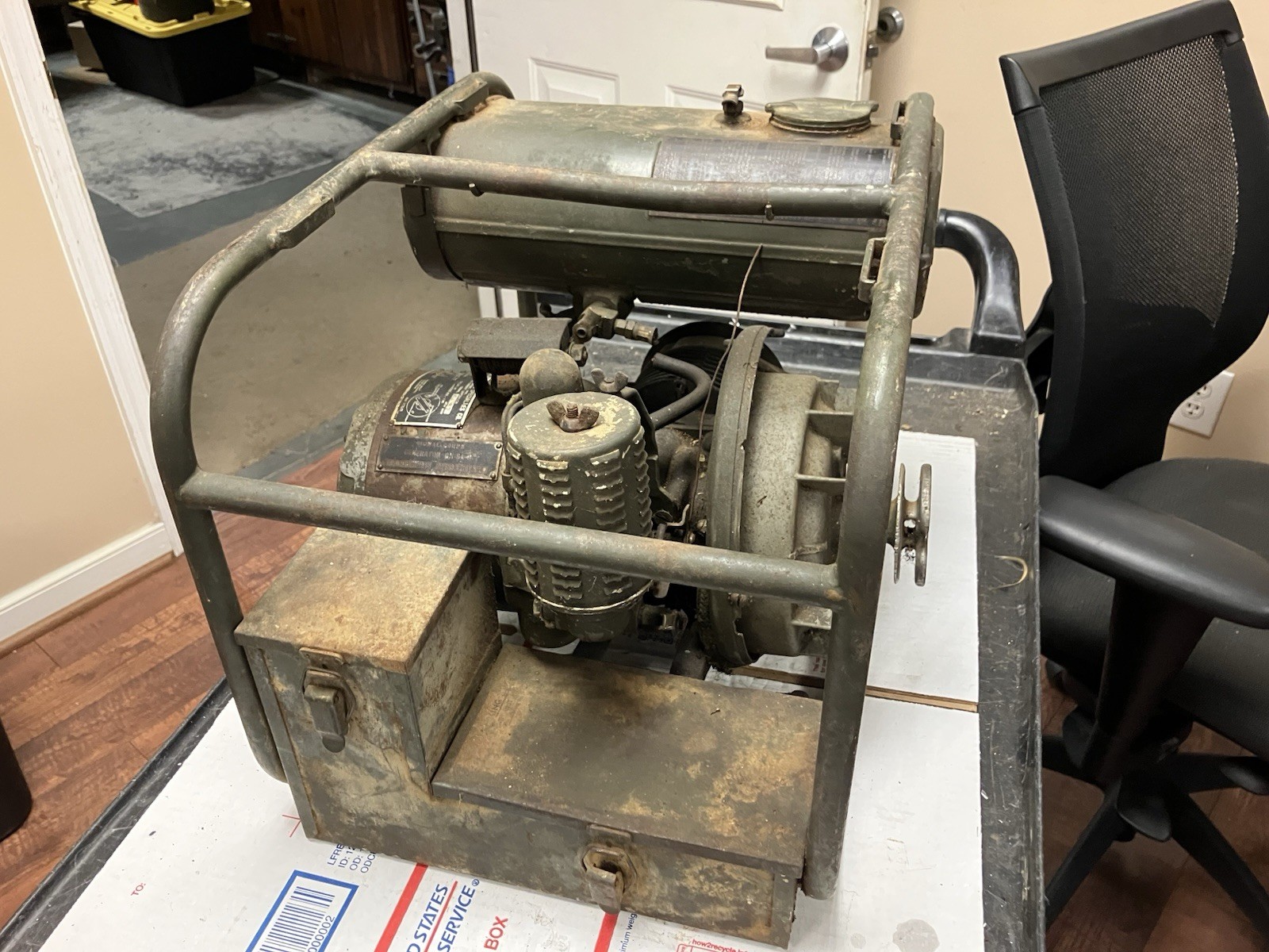 World War 2 Military Signal Corps Field Generator Unit GN-51-B 60 Cycle PH-1