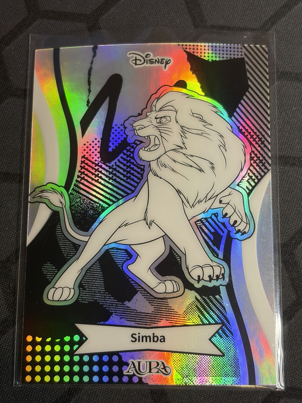 2025 Kakawow Aura Disney Line Art Silver Parallel Simba #AD-I-163