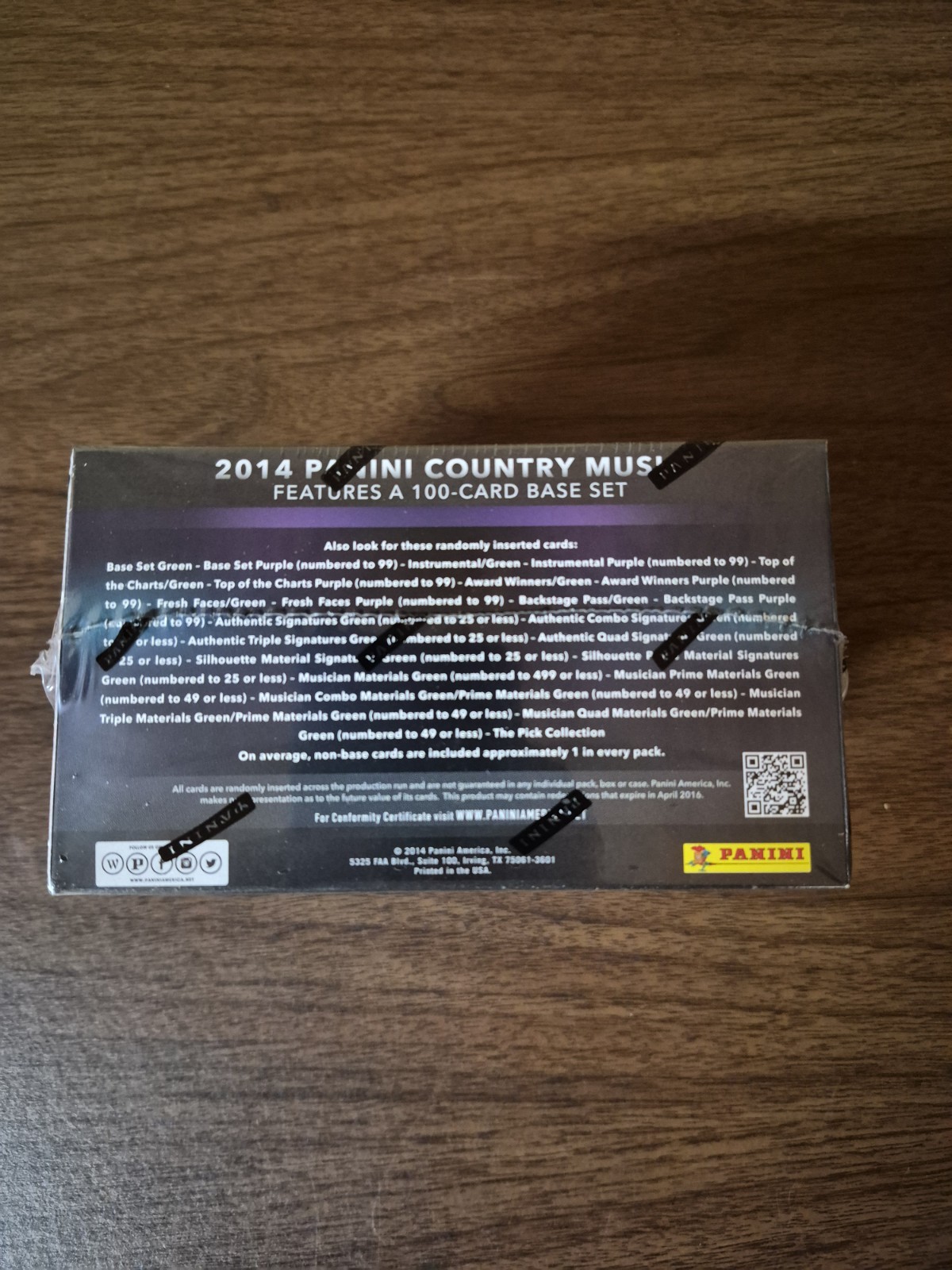 2015 Panini Country Music MASSIVE Factory Sealed 24 Pack Retail Box-192 Cards!