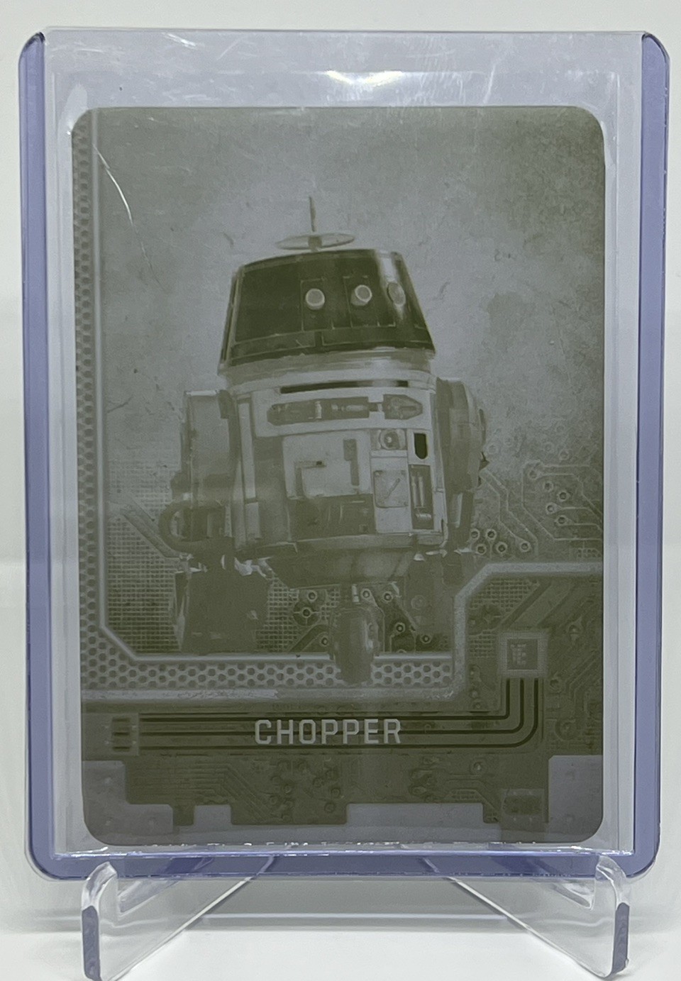 2025 Topps Star Wars Masterwork CHOPPER Printing Plate Yellow 1/1 SHOC-15