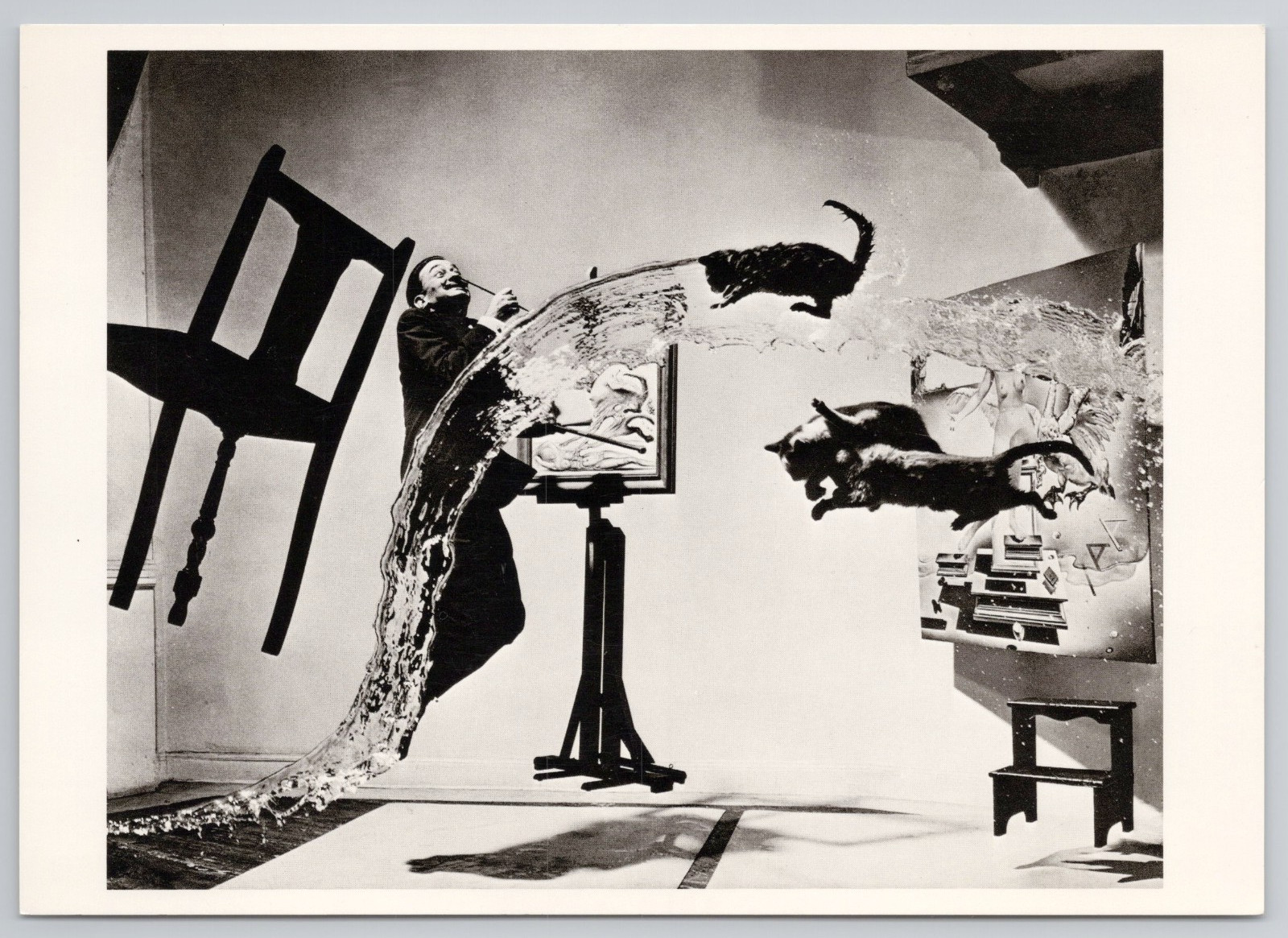 Art Card Postcard DALI ATOMICUS Photograh by Philippe Halsman New York Salvador