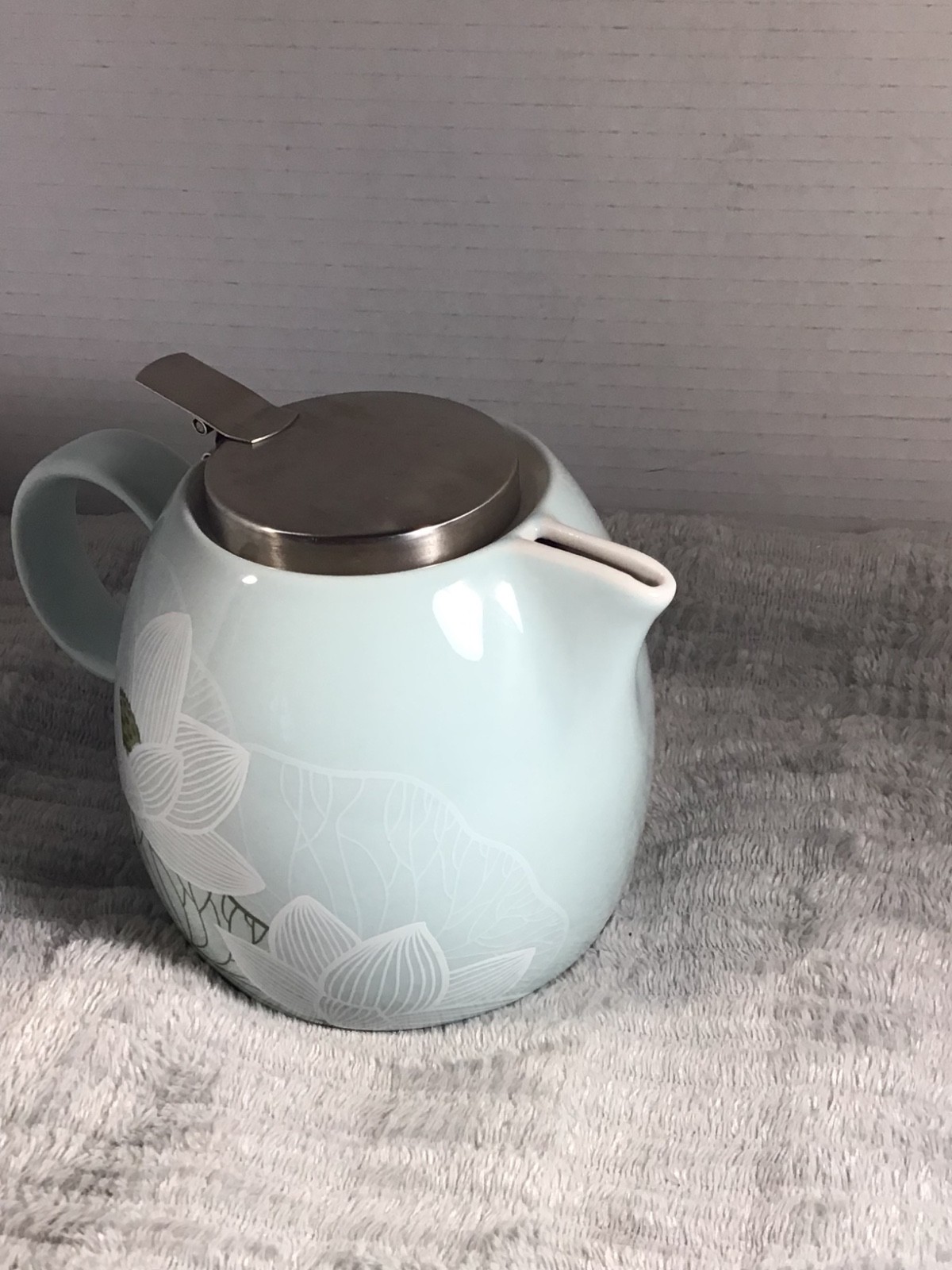 tea pots vintage Mint Green Ceramic Teapot with Stainless Steel Infuser Lid – Mo