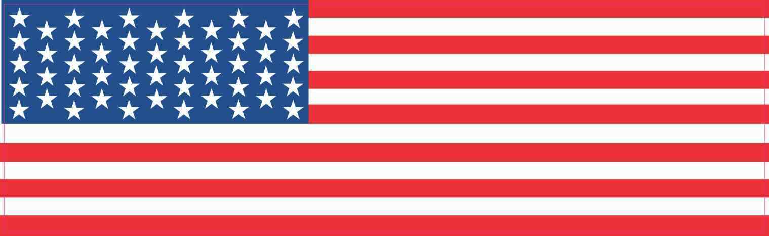 10in x 3in USA Flag Magnet Car Truck Vehicle Magnetic Bumper Decal