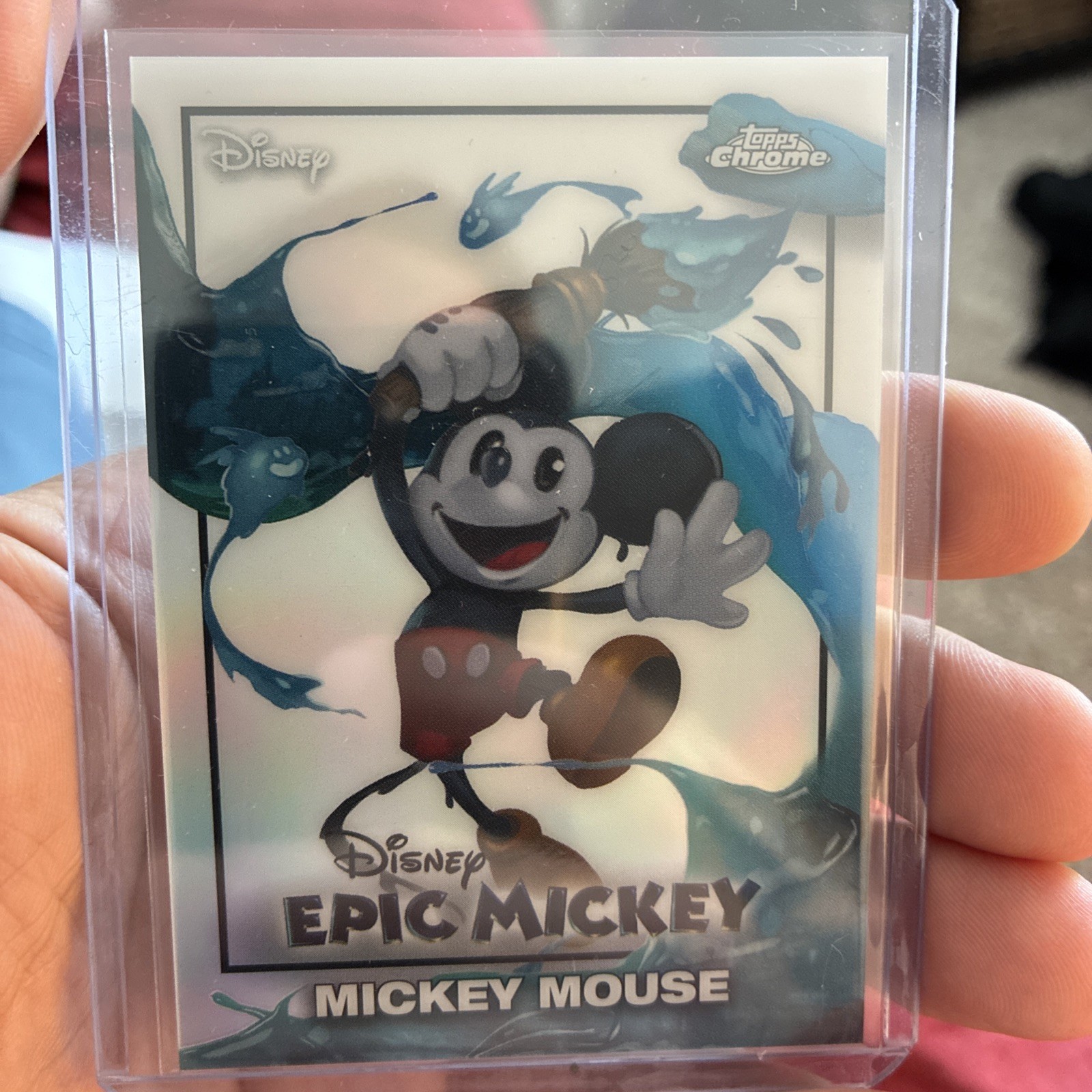 2026 Topps Disney Neon Chrome Epic Mickey EM-1 Mickey Mouse